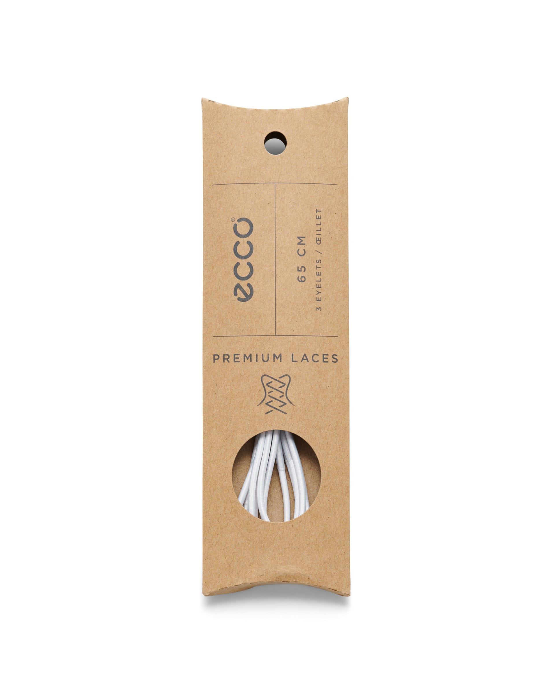 ECCO® Fast Lock Laces (65mm) - White - Detail-2