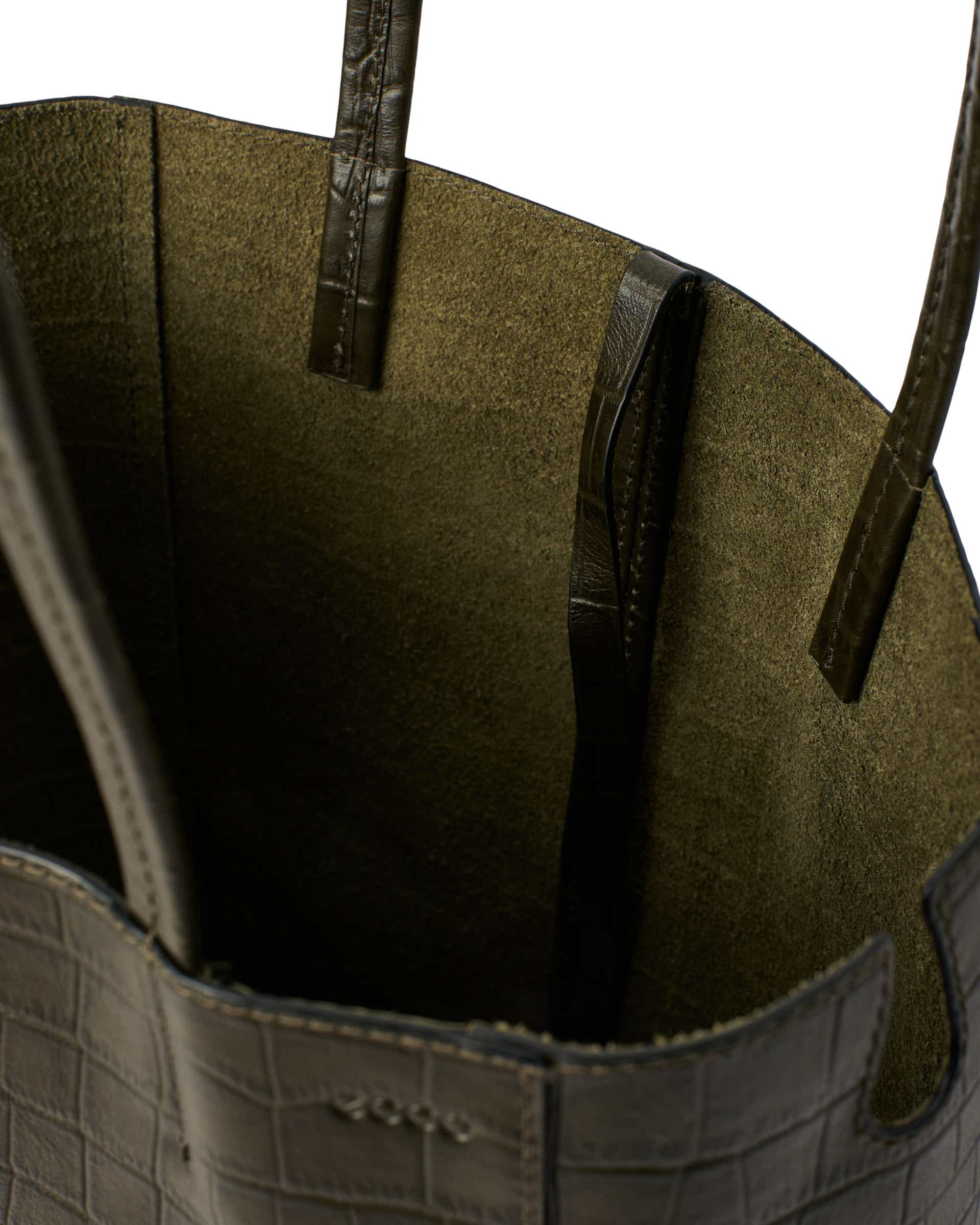 ECCO Aven Tote レザートートバッグ - グリーン - Inside