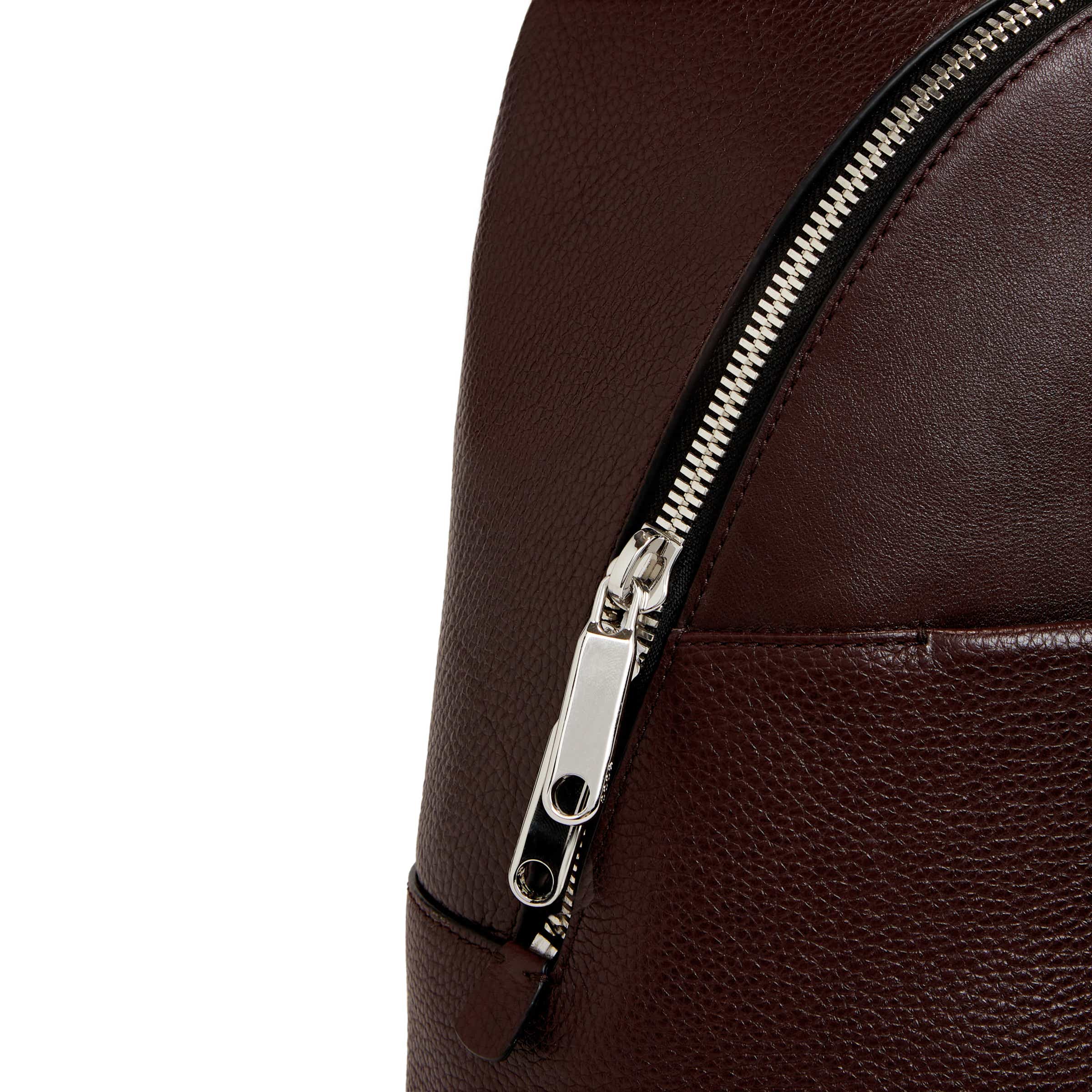 ECCO Round Pack Large レザーバックパック - Brown - Detail-1