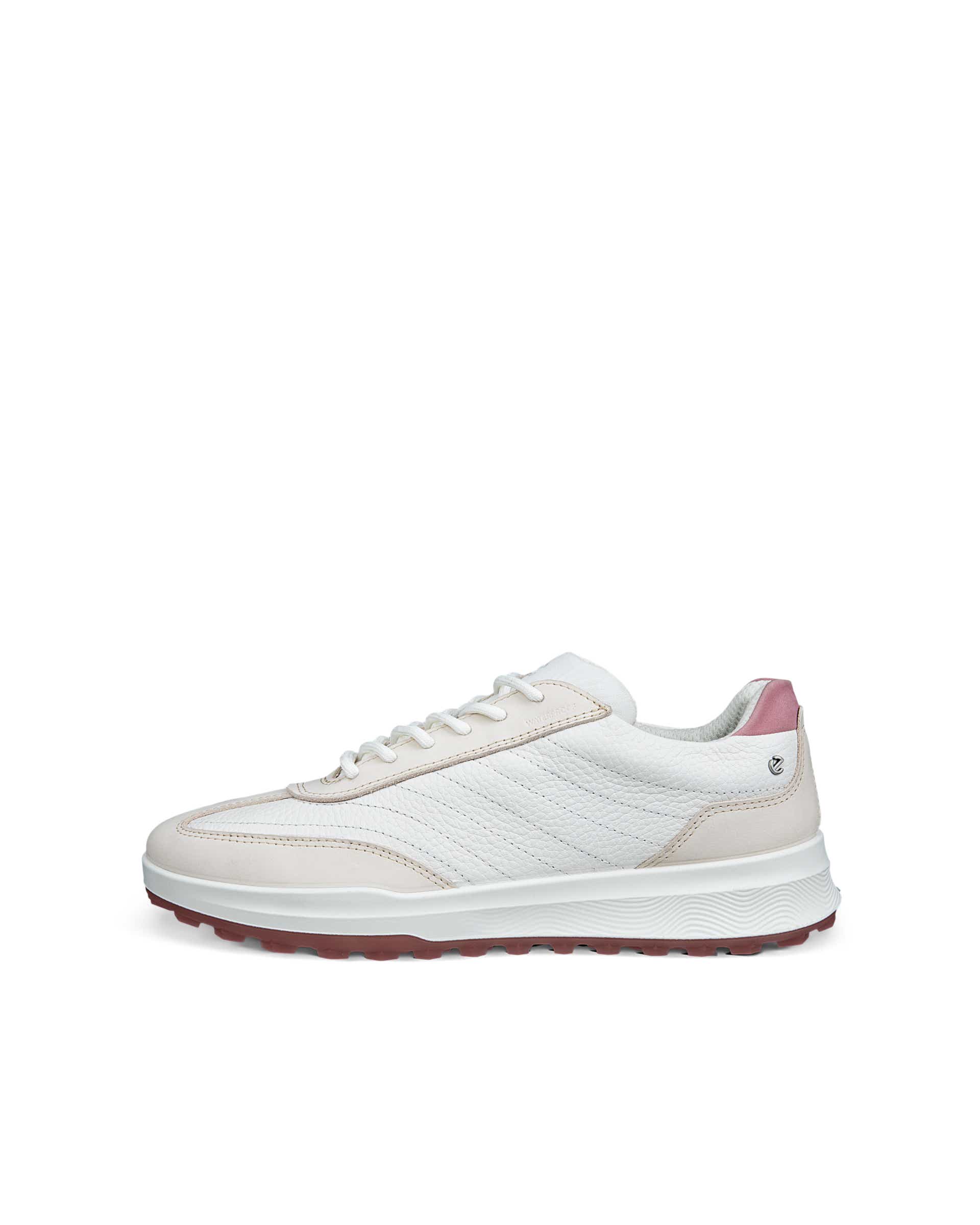 Women's ECCO® Golf Street Vibe Leather Waterproof Golf Shoe | White Women's ECCO® Golf Street Vibe Leather Waterproof Golf Shoe | White