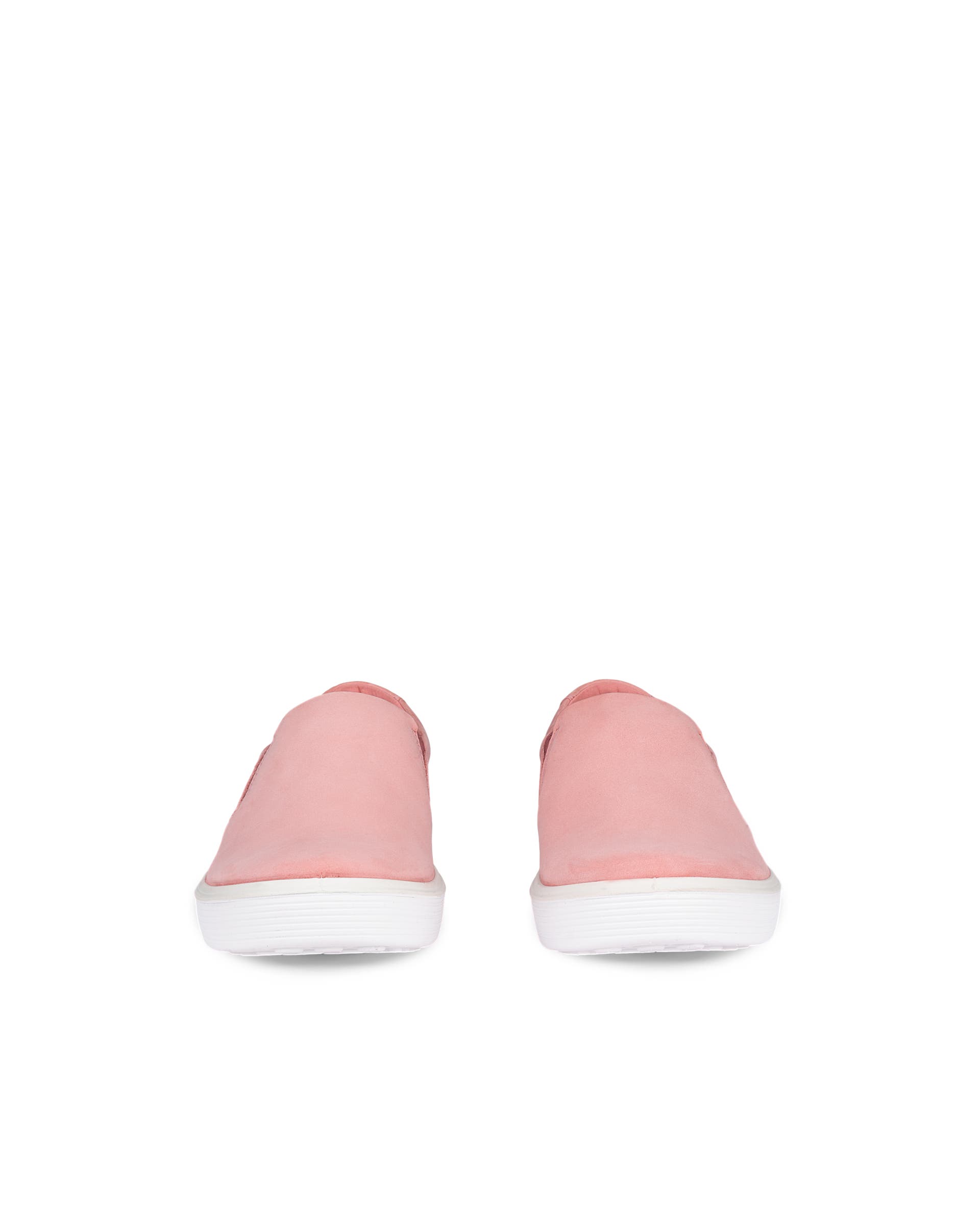 ECCO® Soft 60 női nubuk sneaker - Rózsaszín - Front pair