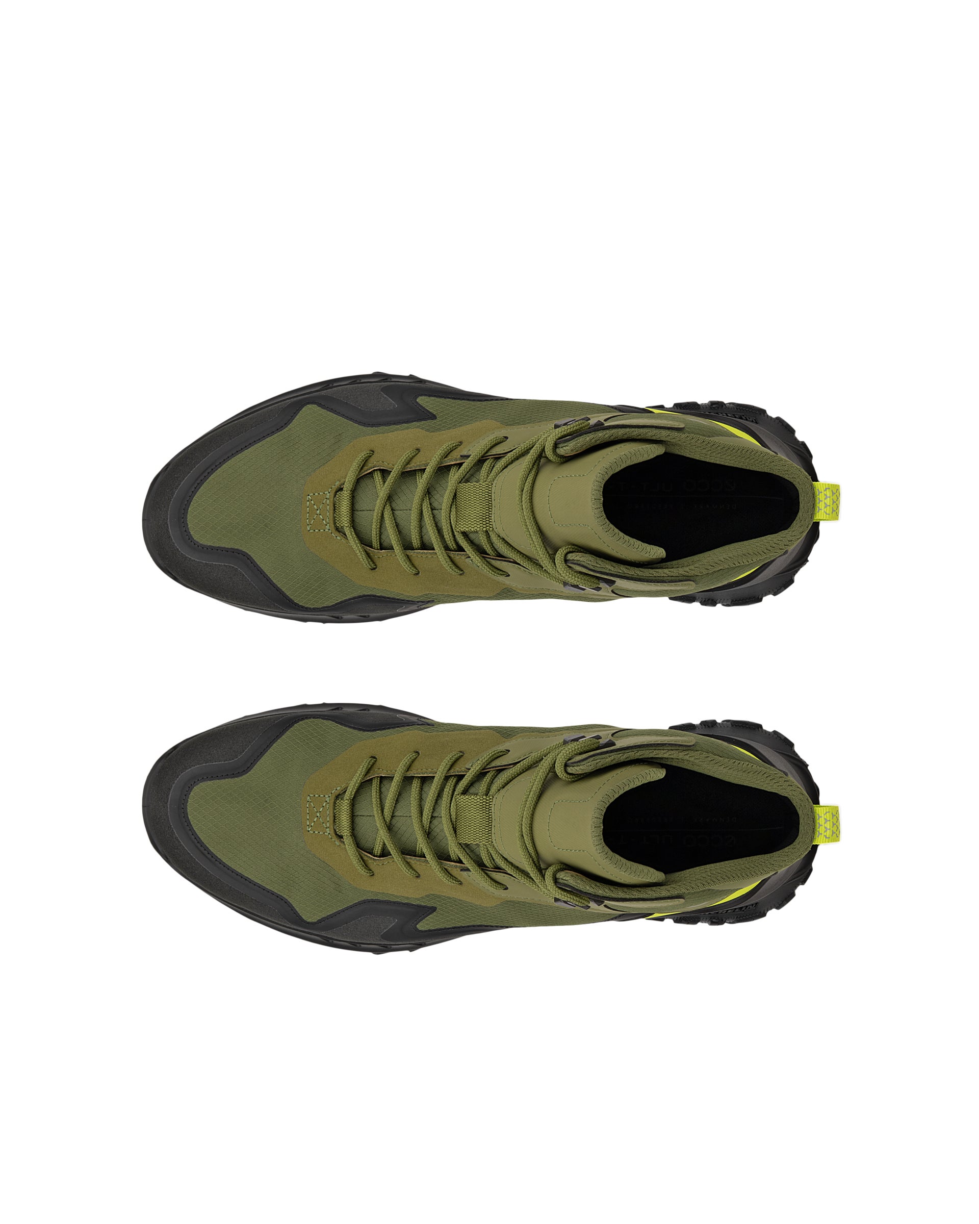 ECCO® ULT-TRN Herren Wasserdichte Wanderschuh aus Veloursleder - Grün - Top left pair