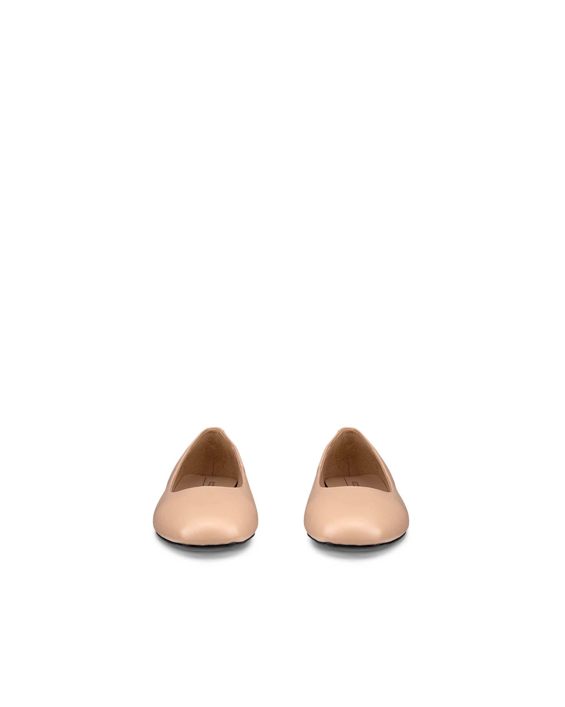 Dámské kožené baleríny ECCO® Margot - Béžová - Front pair