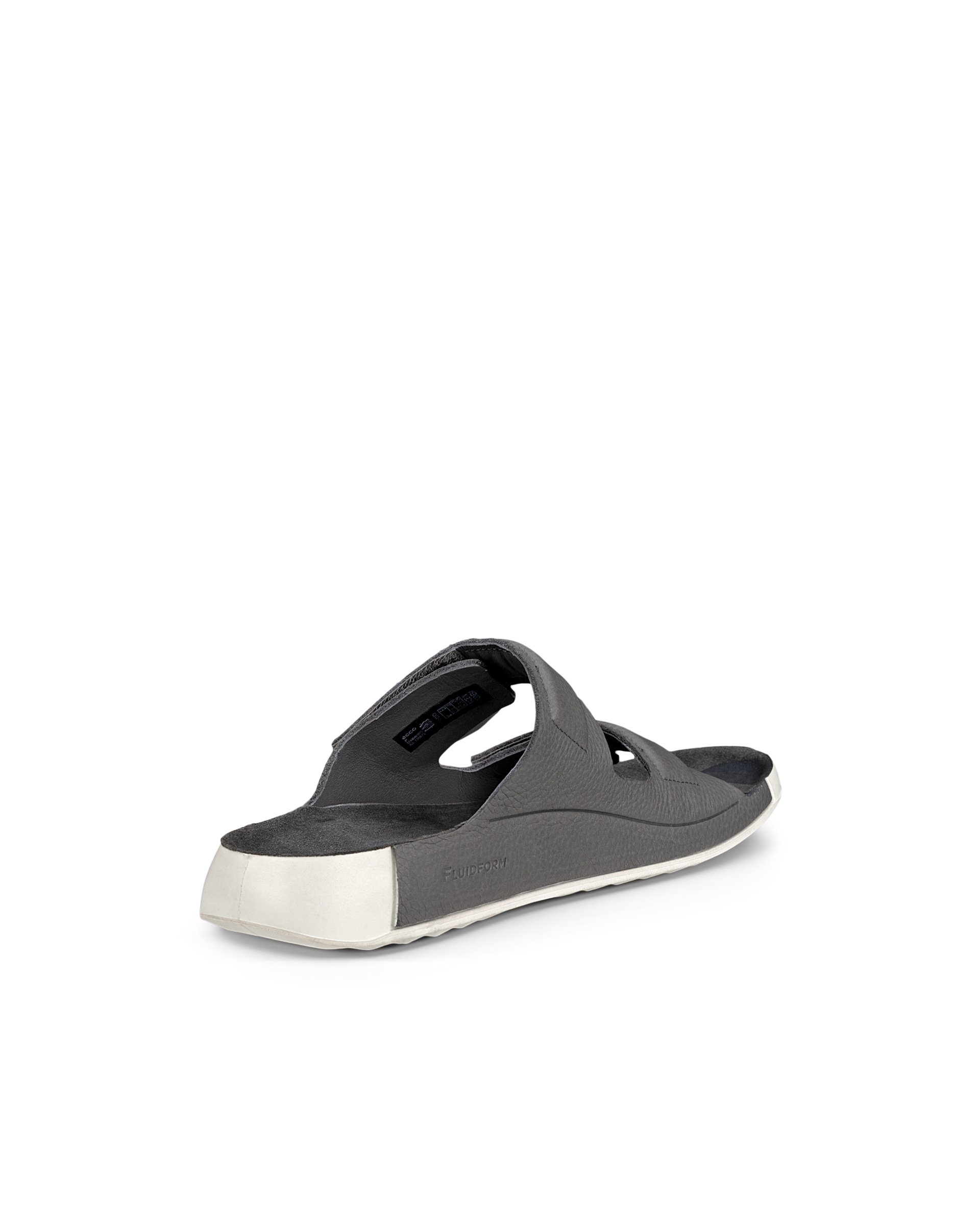 ECCO Cozmo Sandal 60 メンズ レザー2ストラップサンダル - グレー - Back