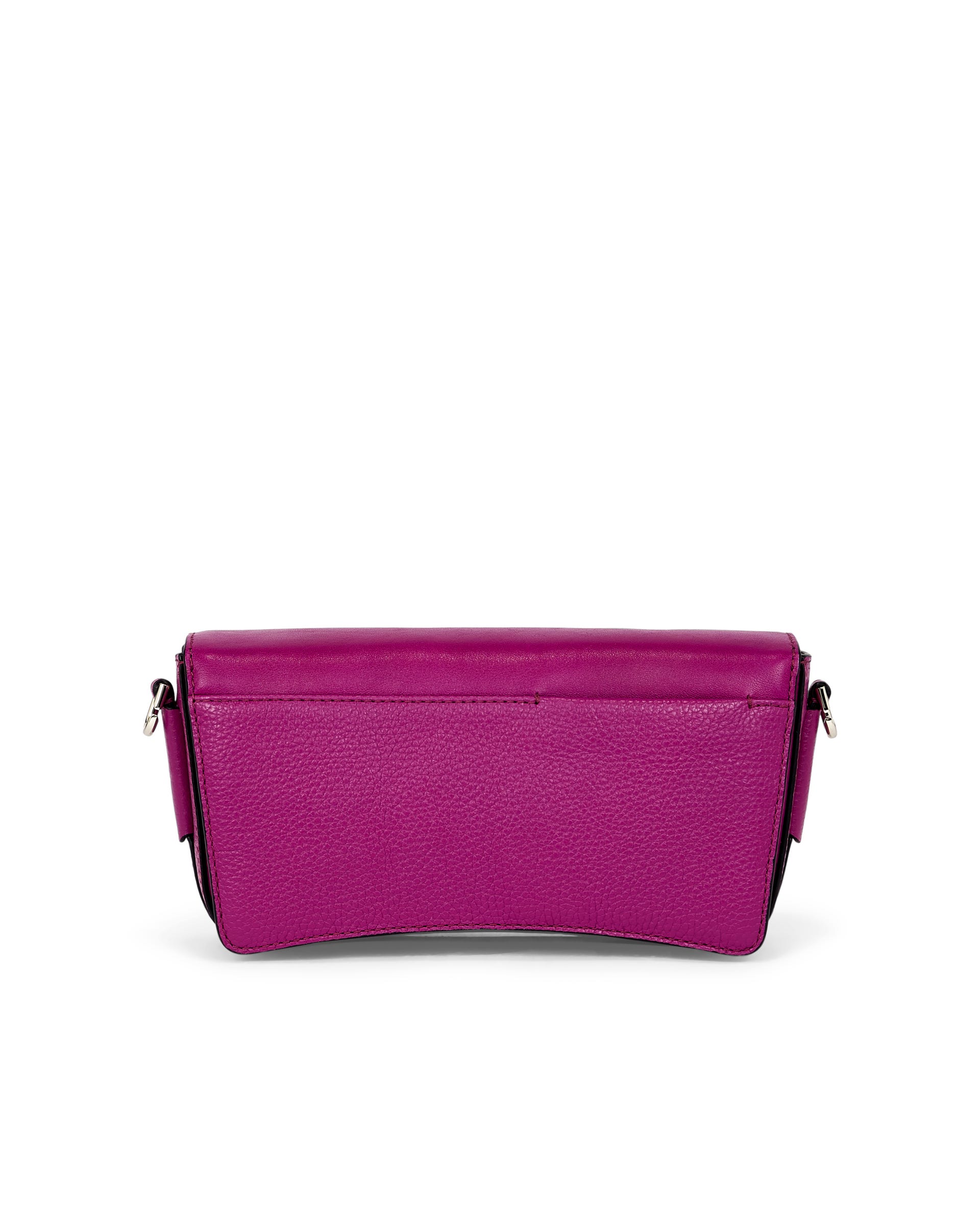ECCO® Textureblock Leather Pinch Crossbody Bag - Purple - Back
