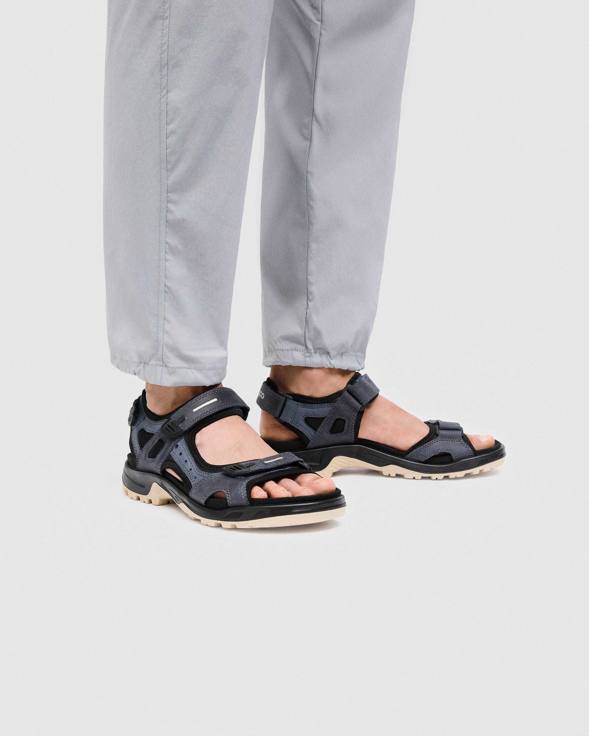 ECCO® Offroad Heren nubuck wandelsandaal - Blauw - Lifestyle image-1