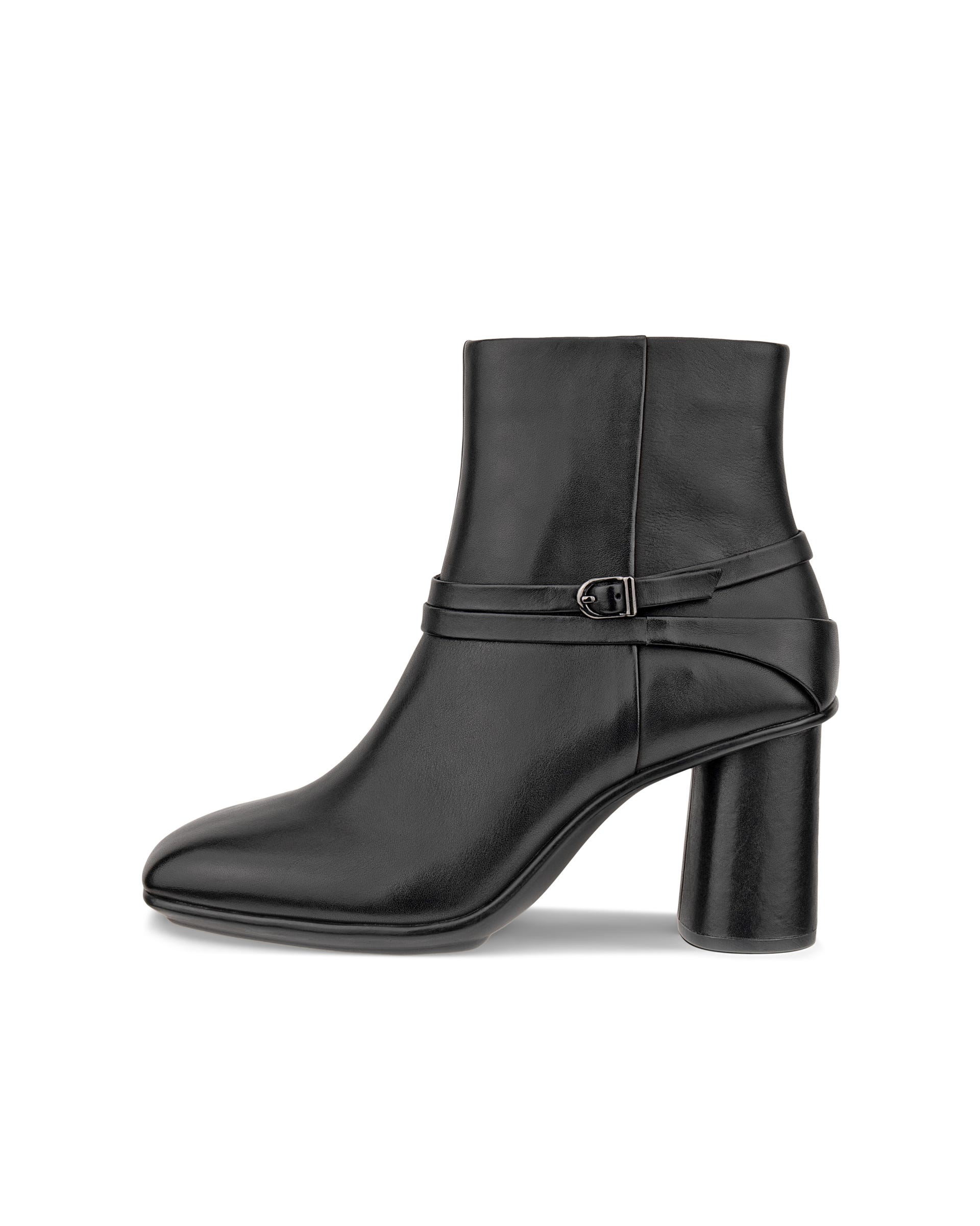 Women's ECCO® Sculpted Alba 65 Leather Ankle Heel Boot - Black - Outside