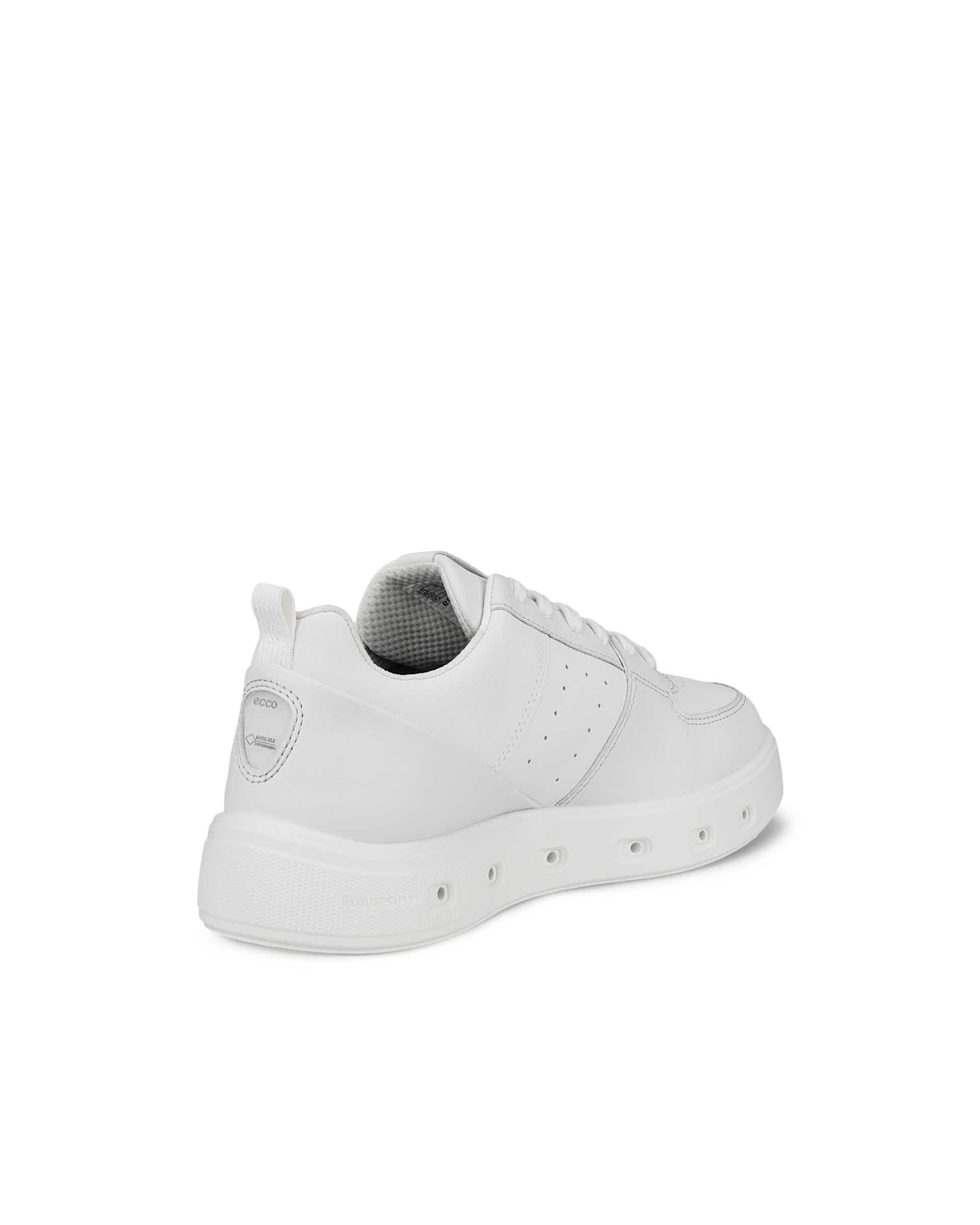 ECCO® Street 720 baskets en cuir Gore-Tex pour femme - Blanc - Back