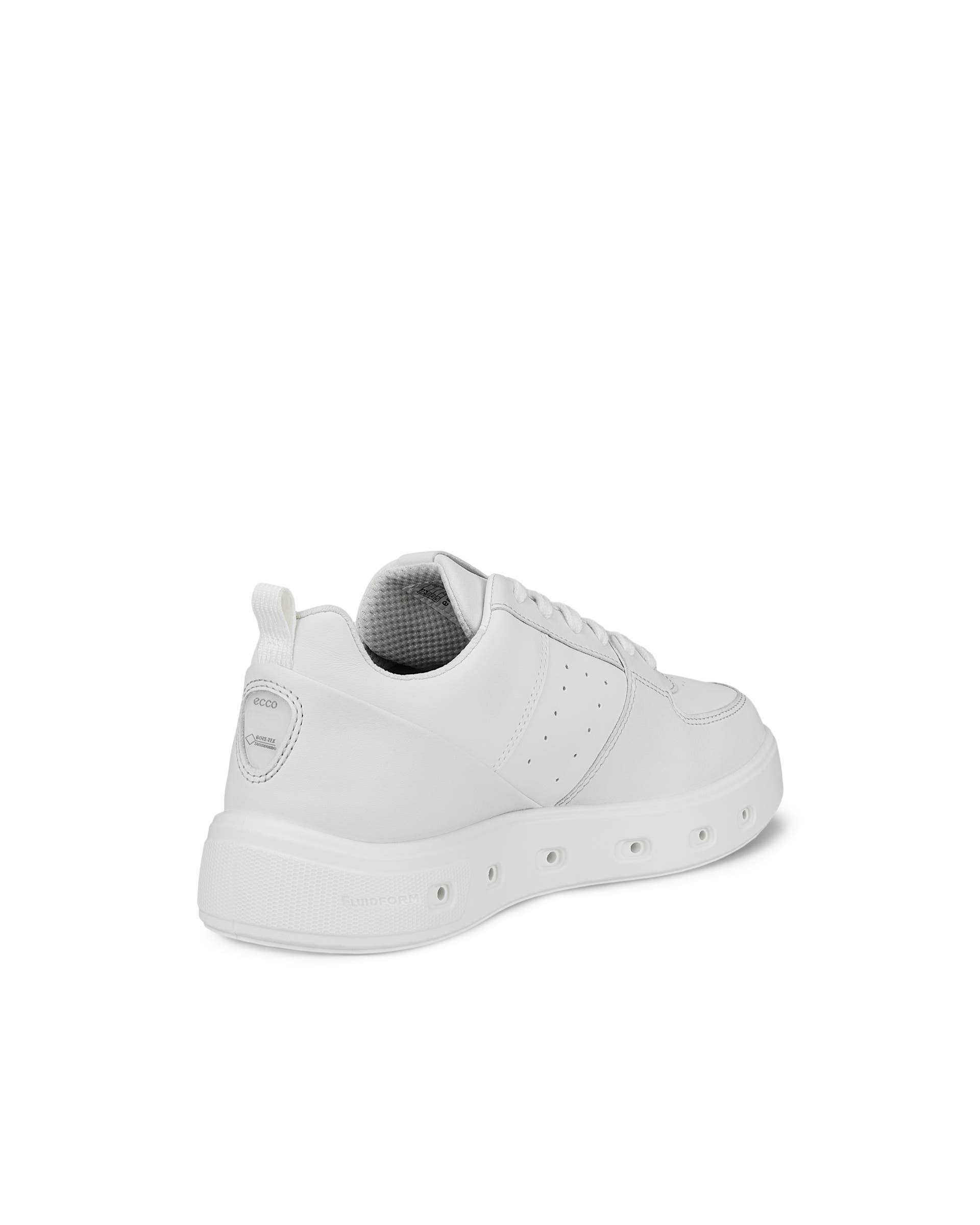 ECCO® Street 720 baskets en cuir Gore-Tex pour femme - Blanc - Back