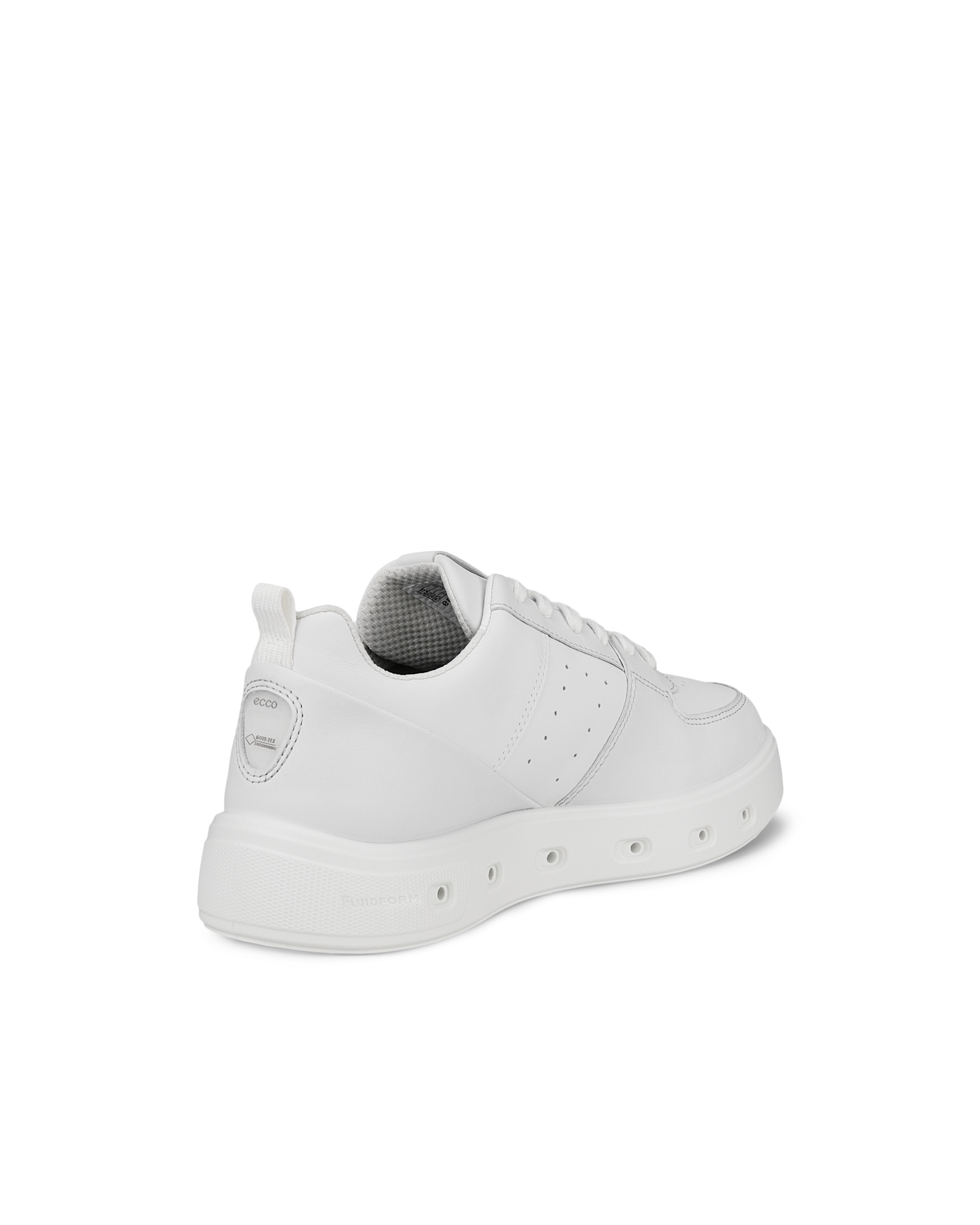ECCO® Street 720 baskets en cuir Gore-Tex pour femme - Blanc - Back
