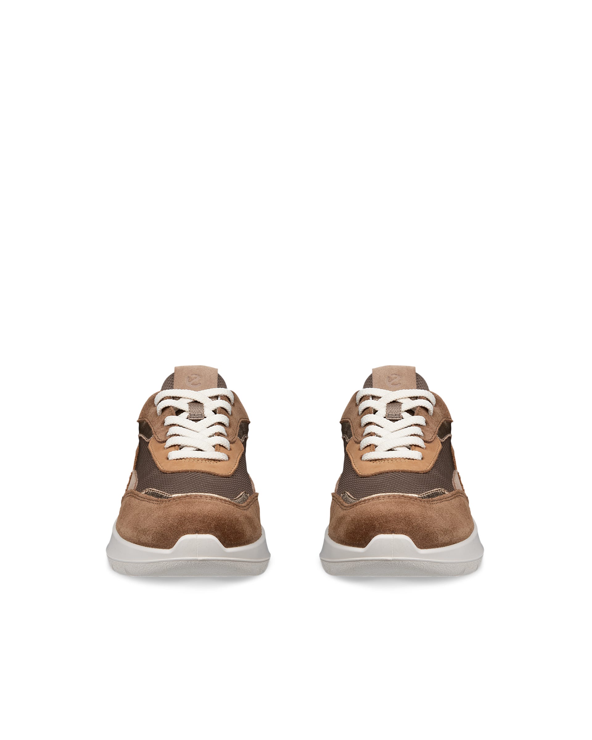 Women's ECCO® VALERIE Nubuck Trainer - Brown - Outside