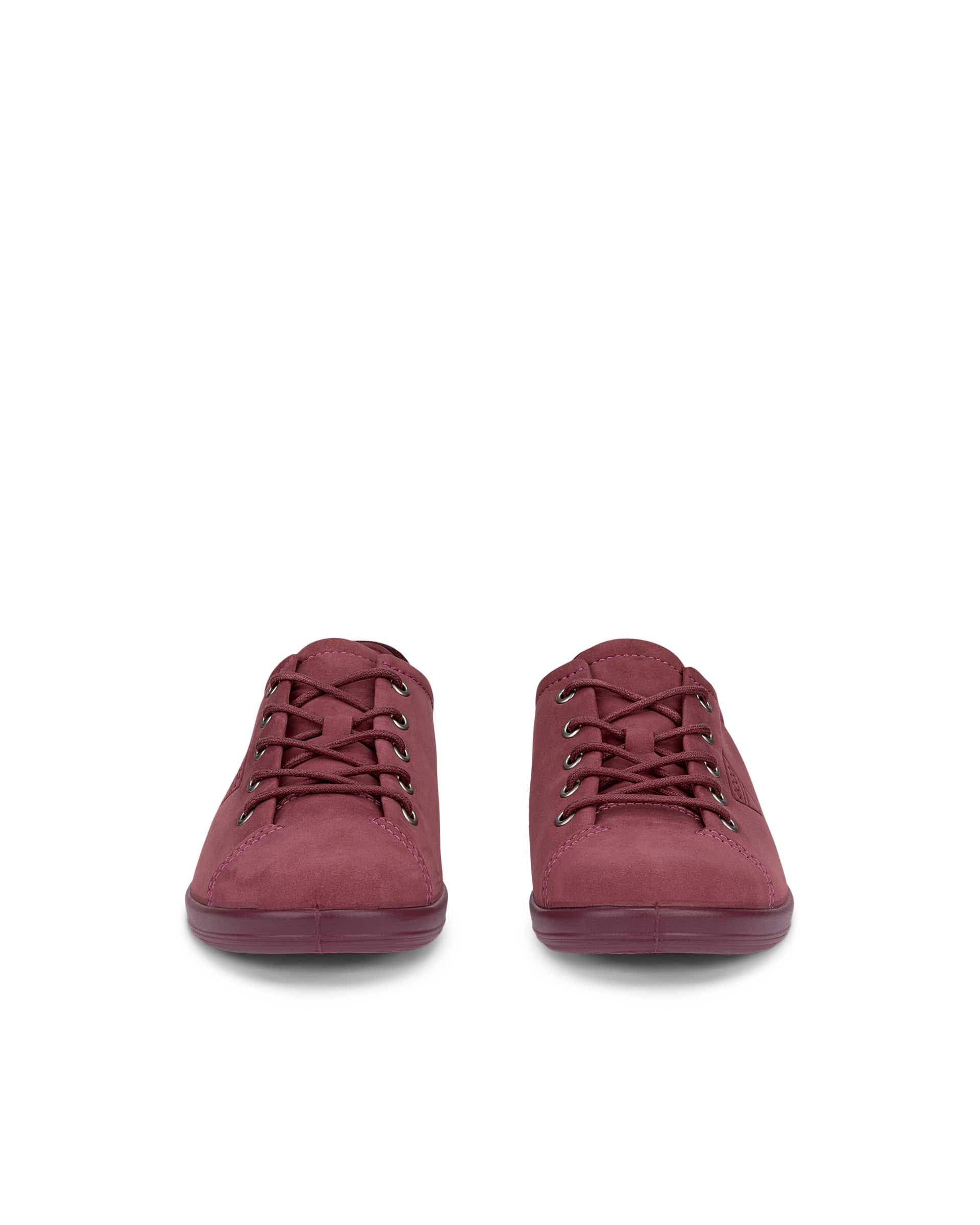 ECCO® SOFT 2.0 chaussures de marche en nubuck pour femme - Rose - Front pair
