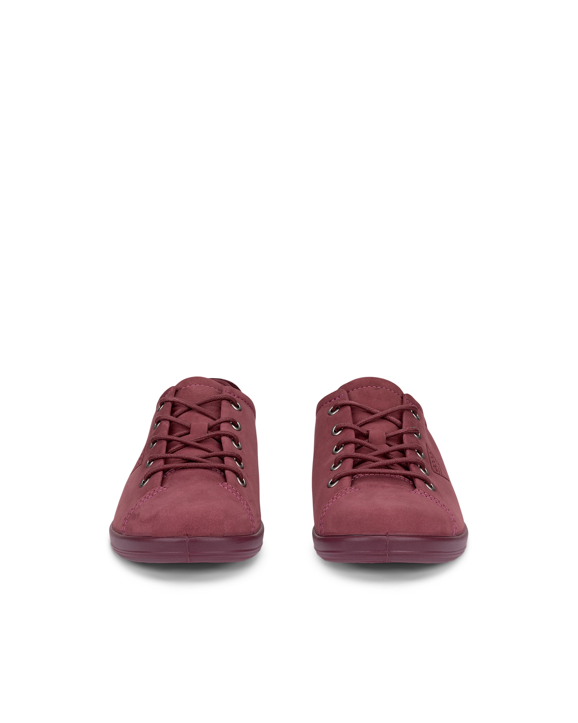 ECCO® SOFT 2.0 chaussures de marche en nubuck pour femme - Rose - Front pair