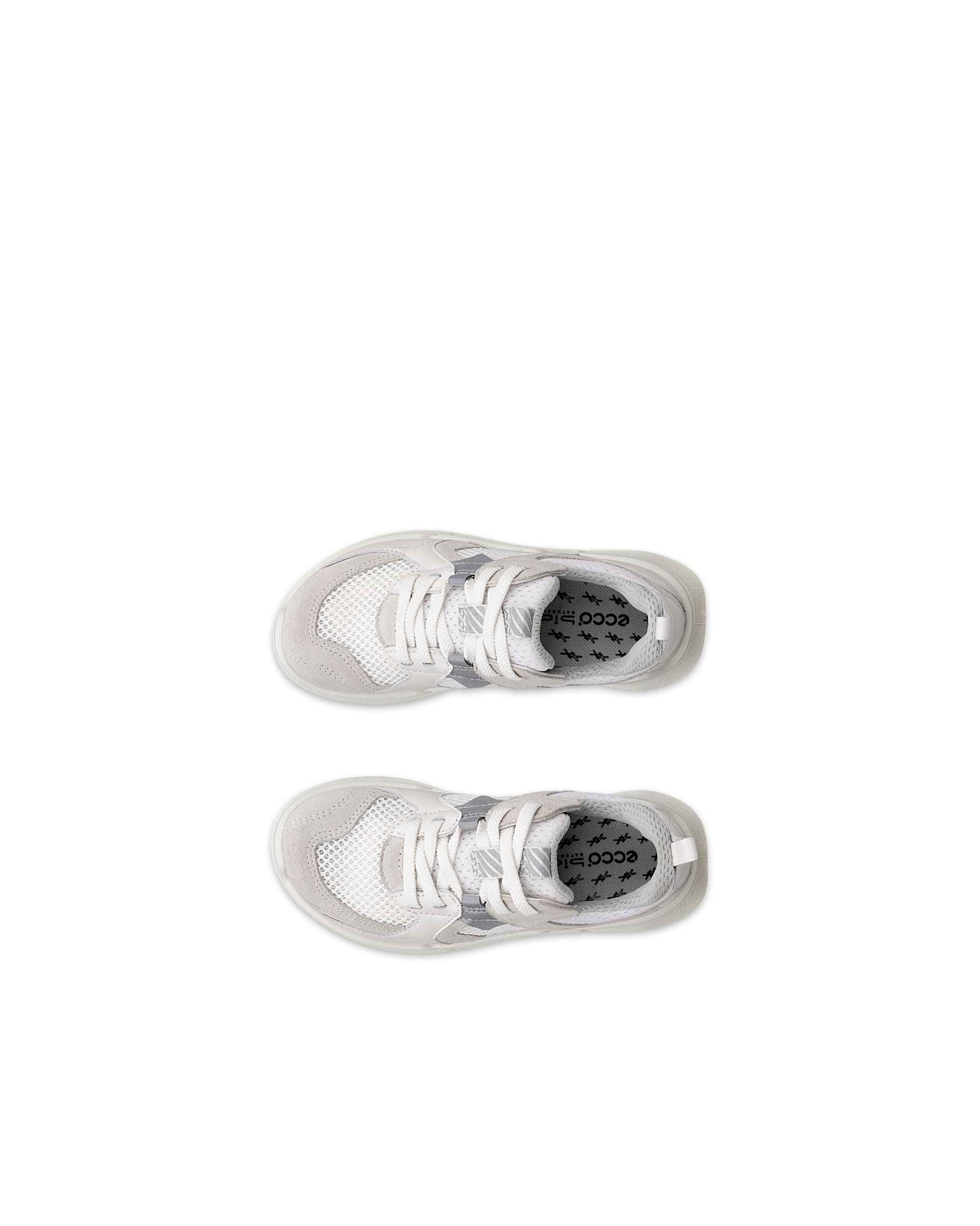 Dětské velurové outdoorové tenisky ECCO® BIOM 2.2 - Bílá - Top left pair