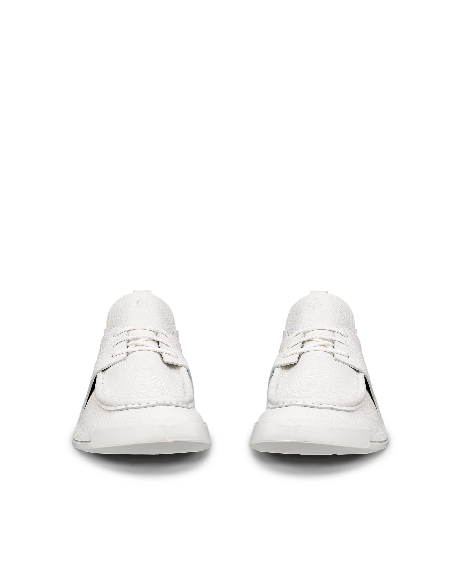 ECCO® Cozmo chaussures bout mocassin en cuir pour homme - Blanc - Front pair