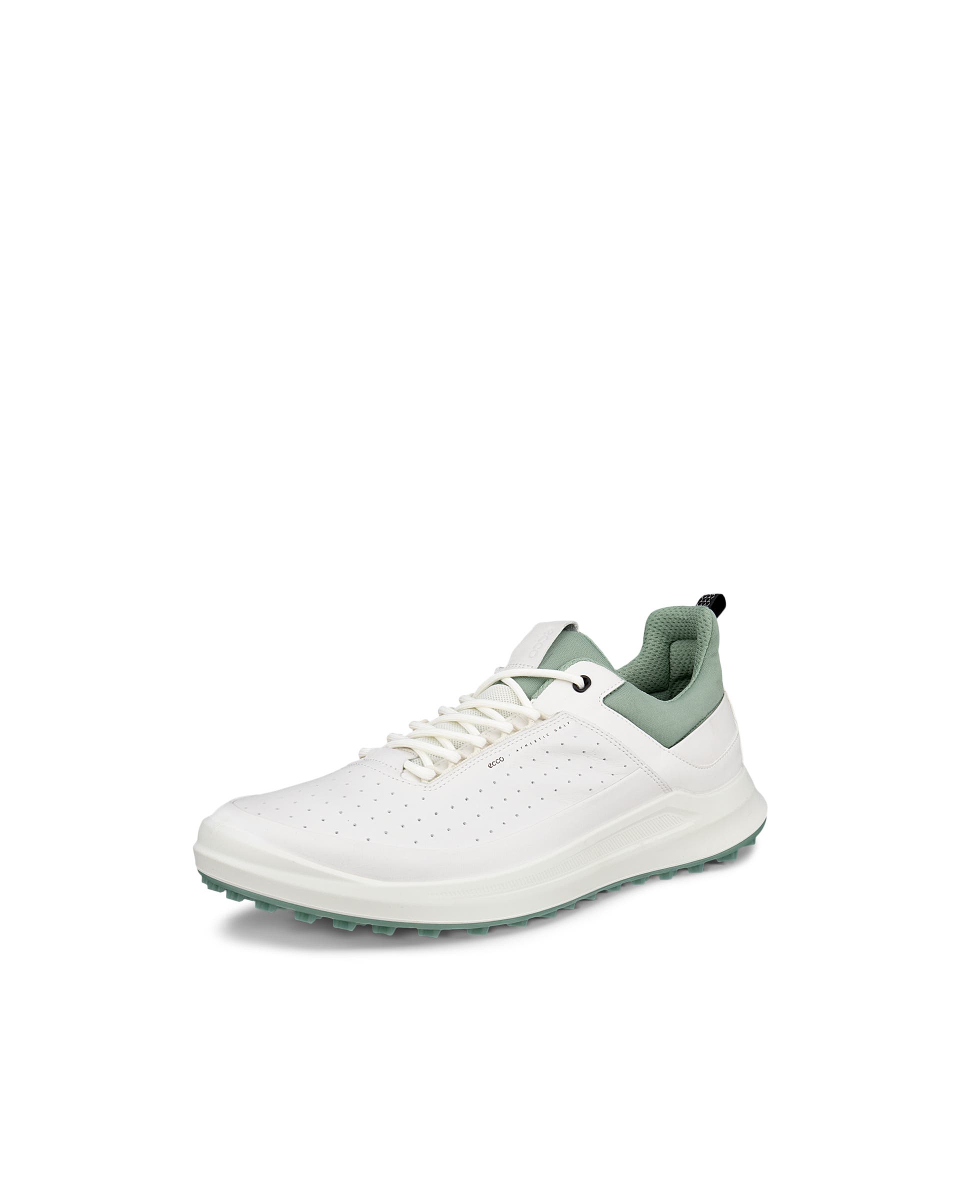 Men's ECCO® Golf Core Leather Golf Shoe - White - Main