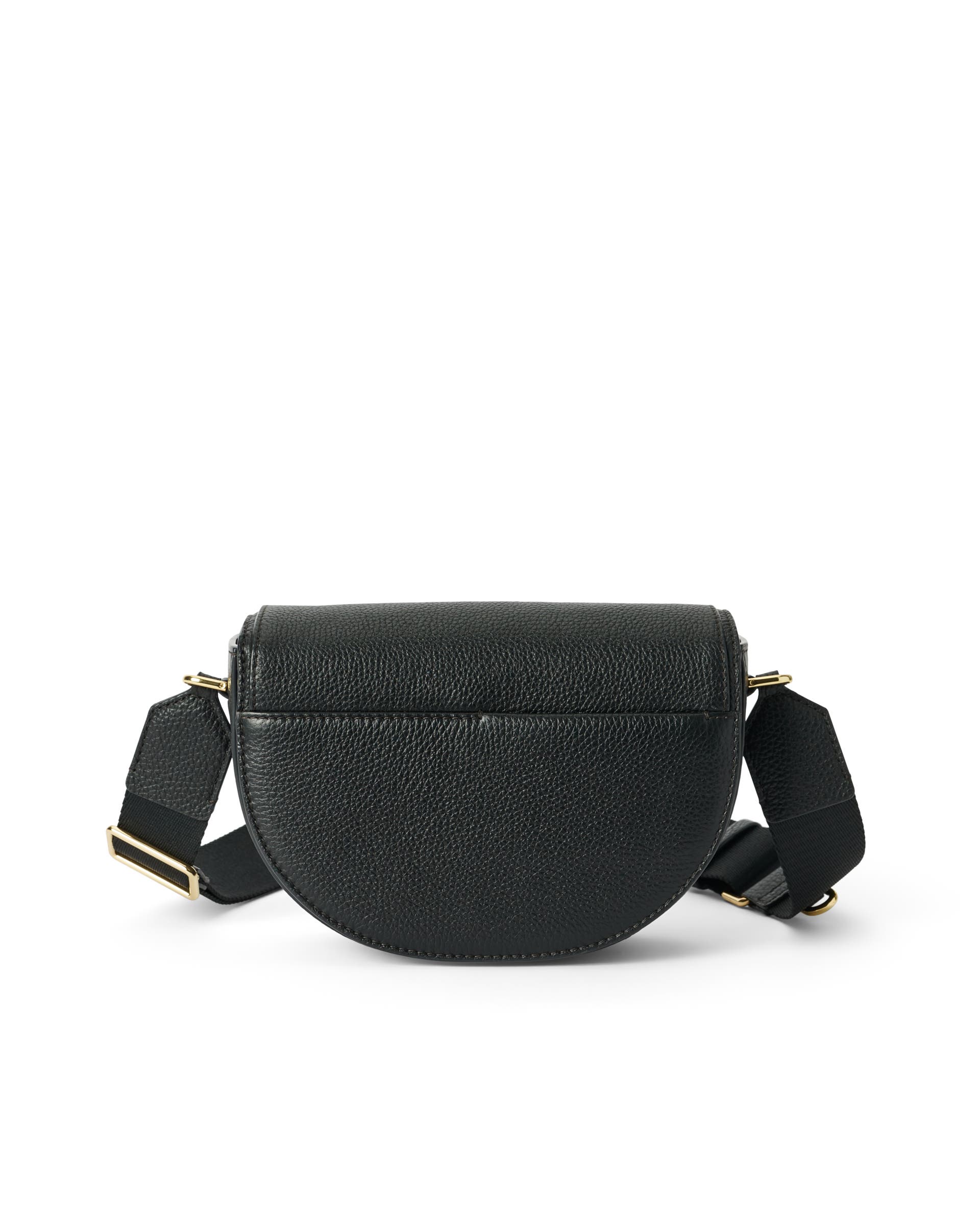 Skórzana torebka przez ramię ECCO® Saddle Bag - Czarny - Back