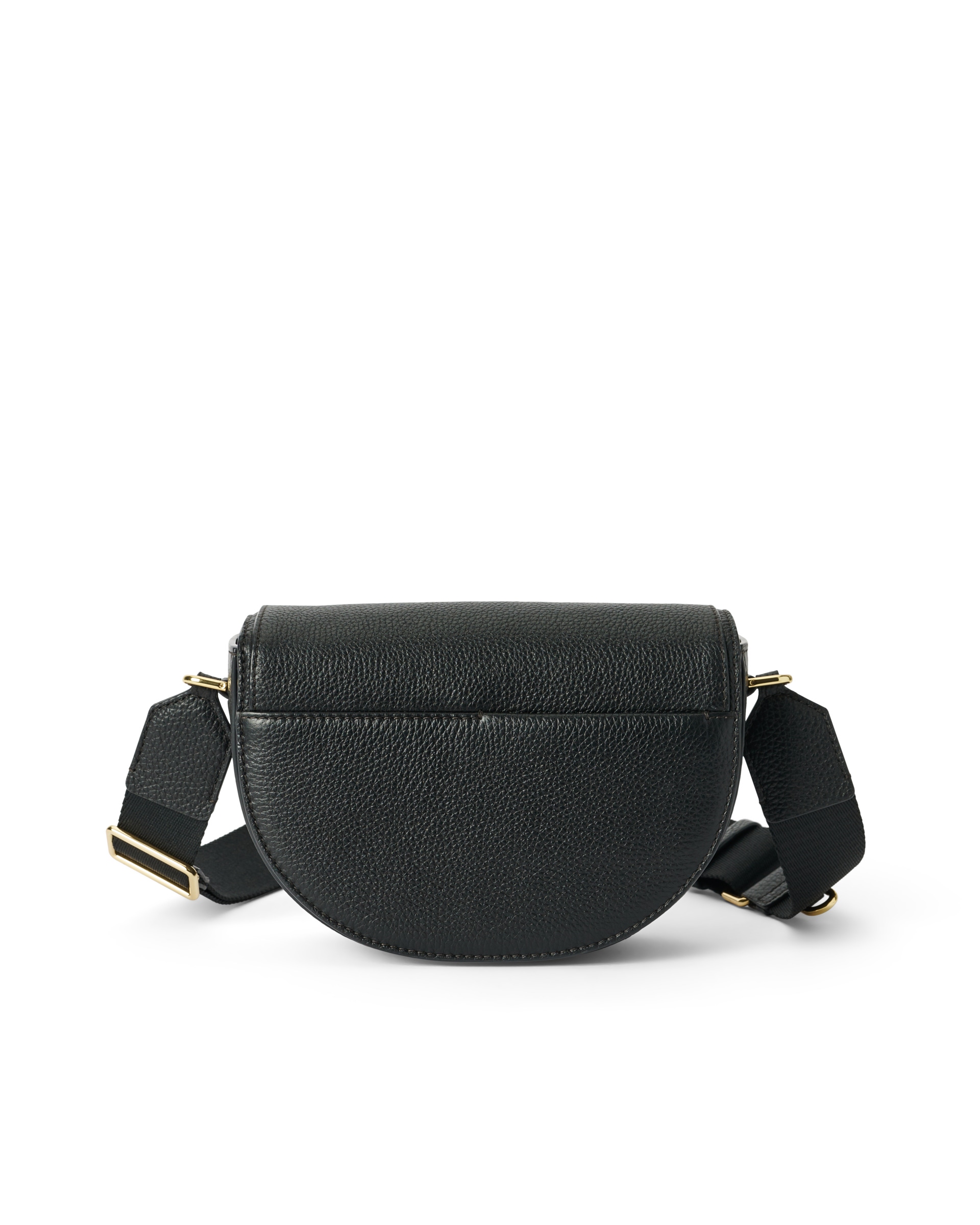ECCO® Saddle Bag kožna torba preko ramena - Crna - Back