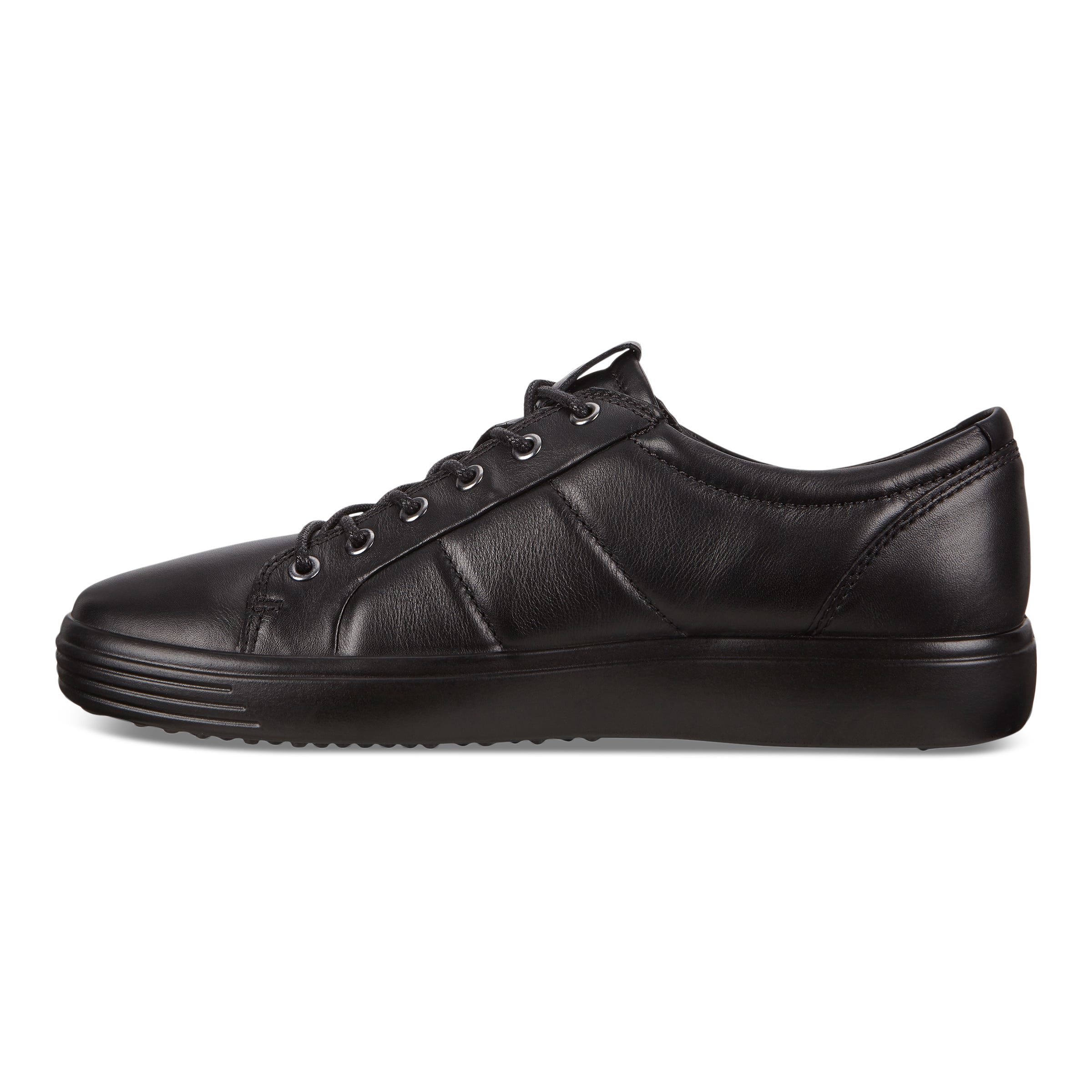 Men's ECCO® Soft 7 Leather Sneaker - Black - Inside