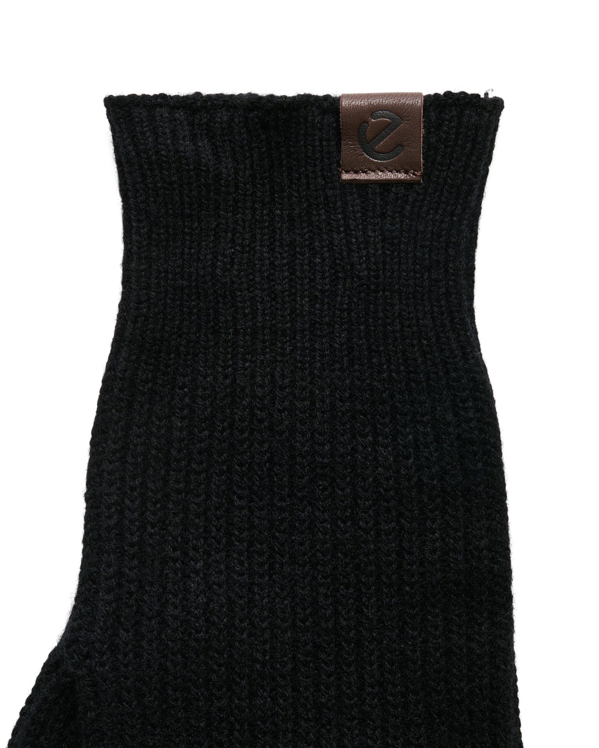 Men's ECCO® Classic Textile Gloves - Black - Detail-1