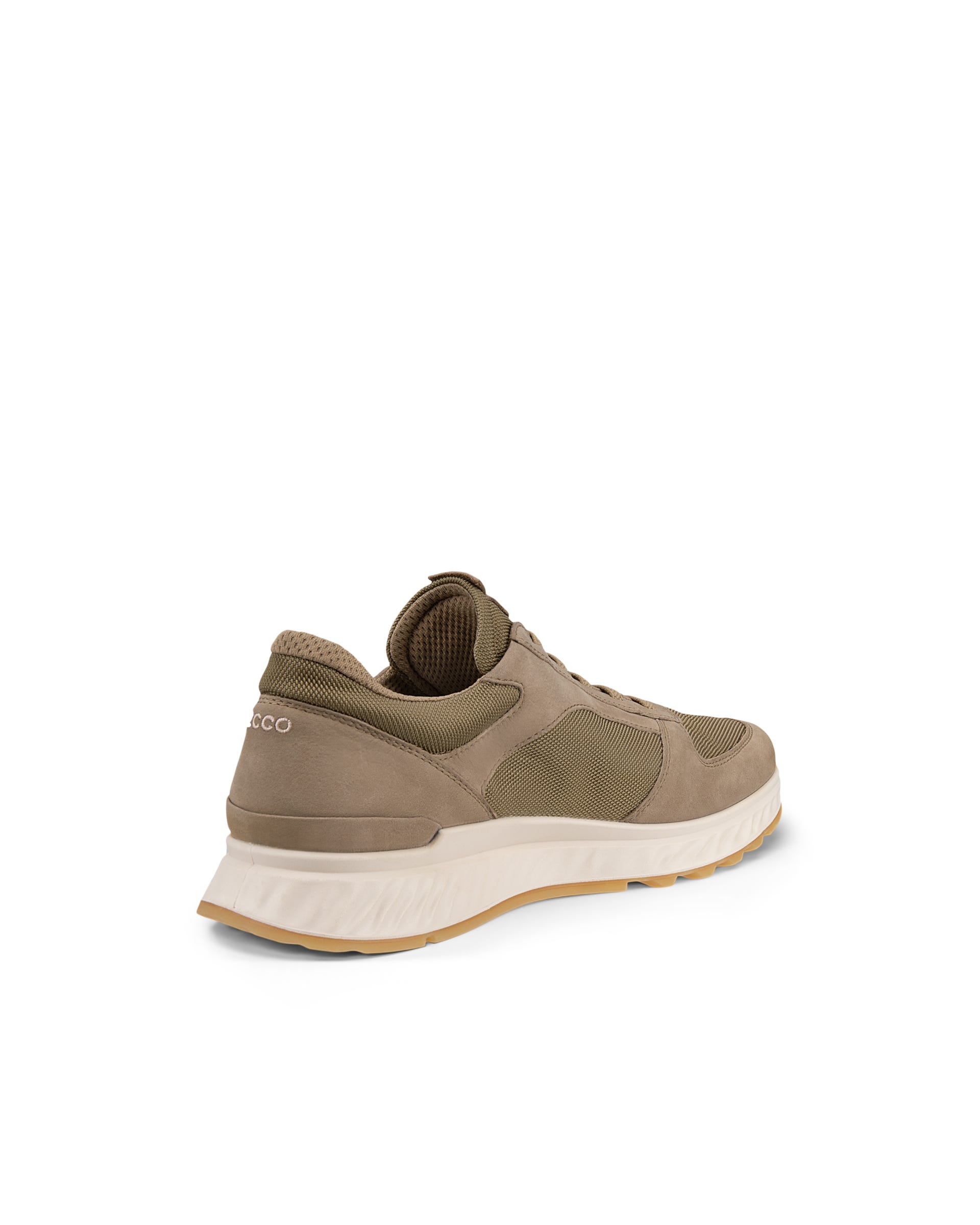 ECCO® Exostride Dames nubuck sneaker - Bruin - Back