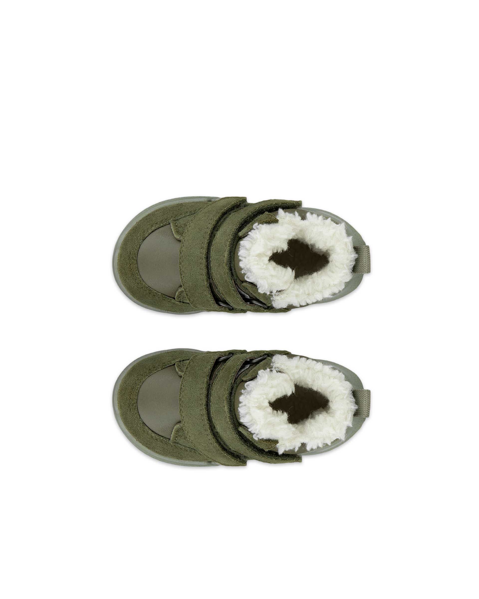 ECCO® BIOM 2.2 INFANT vinterstøvle i vandtæt i ruskind til børn - Grøn - Top left pair