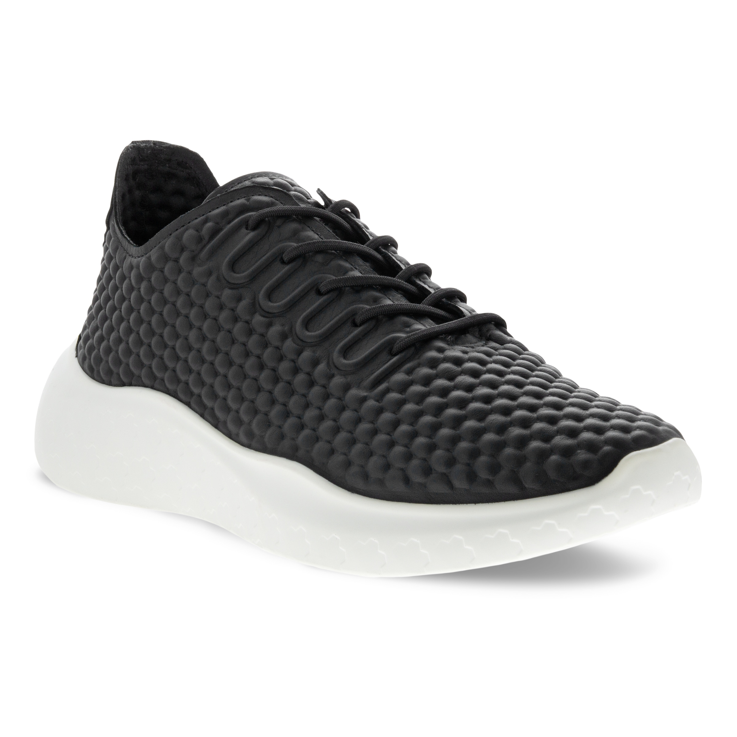 ECCO Therap メンズ レザースニーカー | ブラック