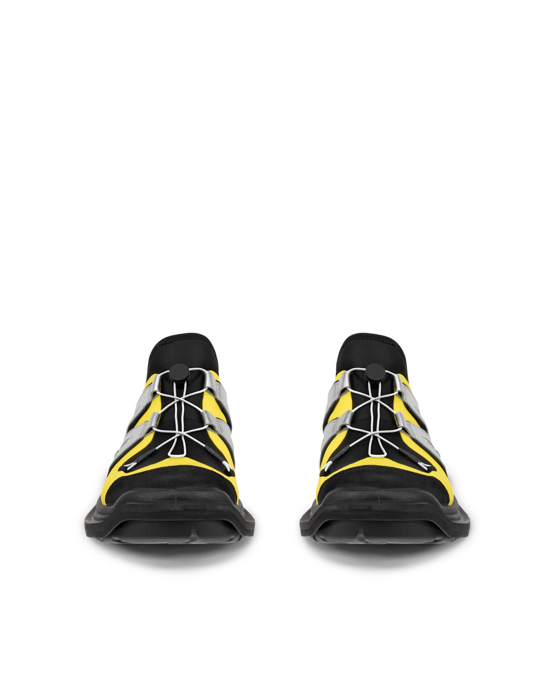 Women's ECCO® Offroad Leather Outdoor Ankle Boot - Yellow - Front pair