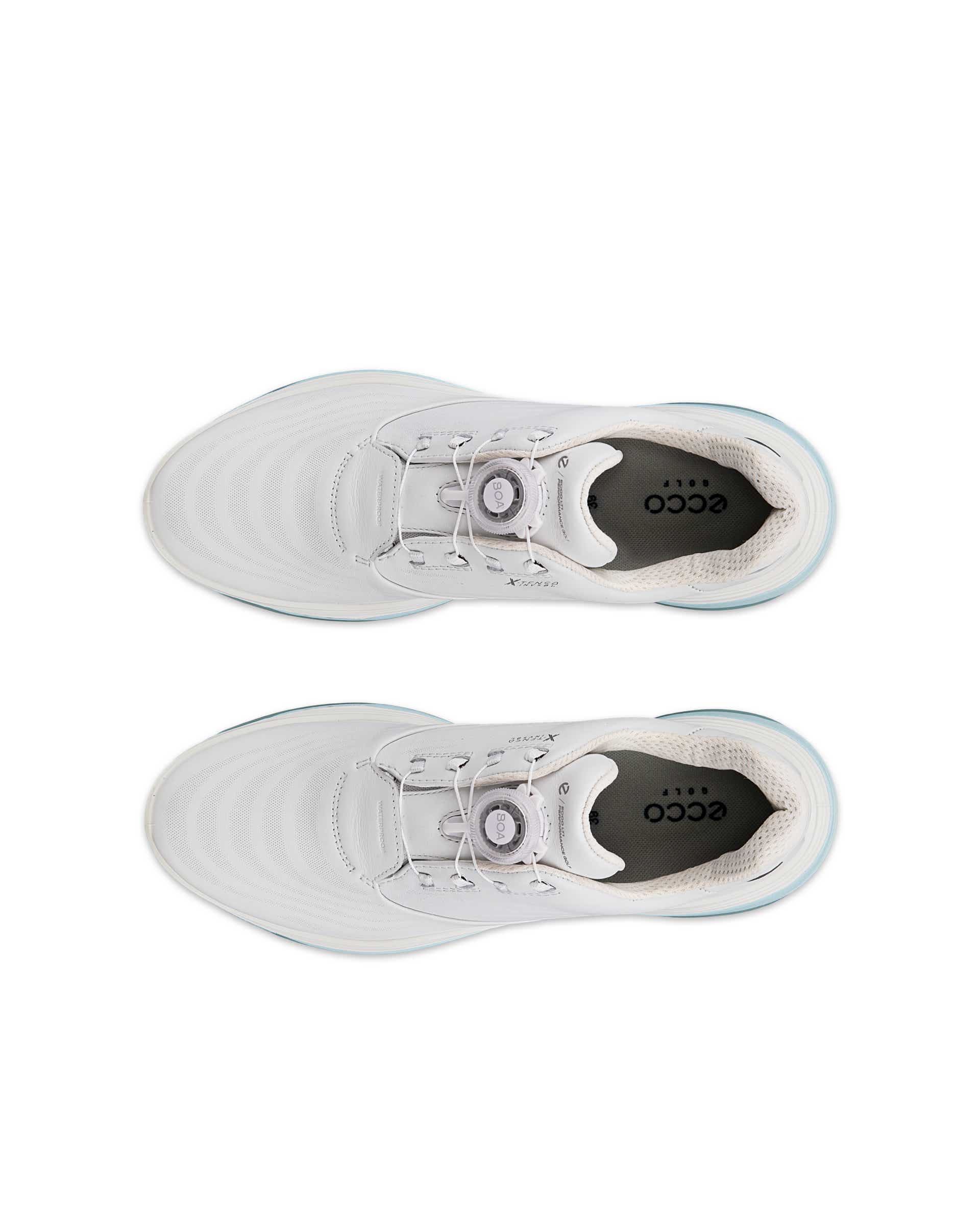 ECCO® Golf LT1 Damen Wasserdichte Golfschuh aus Leder - Weiß - Top left pair