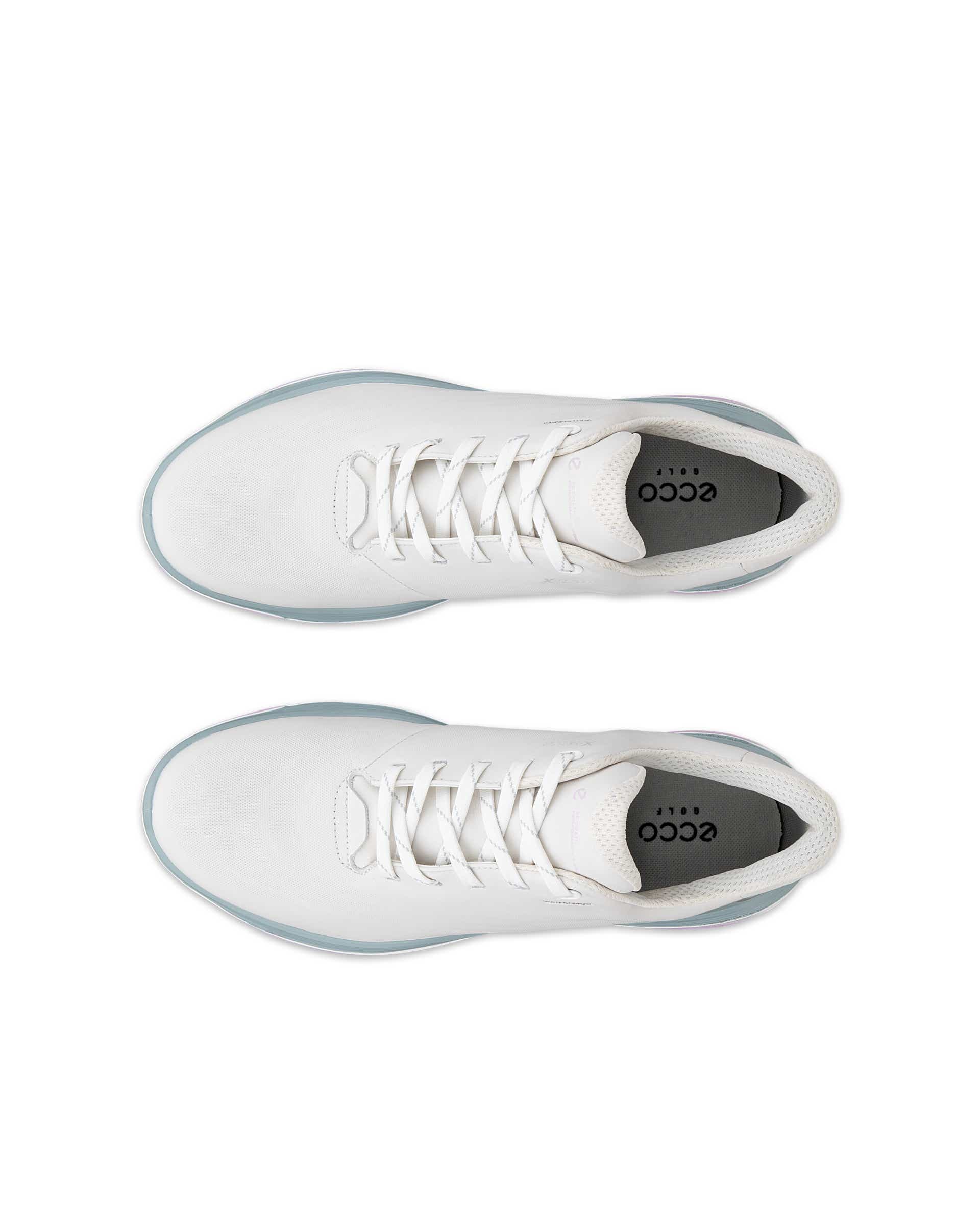 Sapatos golfe impermeáveis couro mulher ECCO® GOLF LT1 - Branco - Top left pair