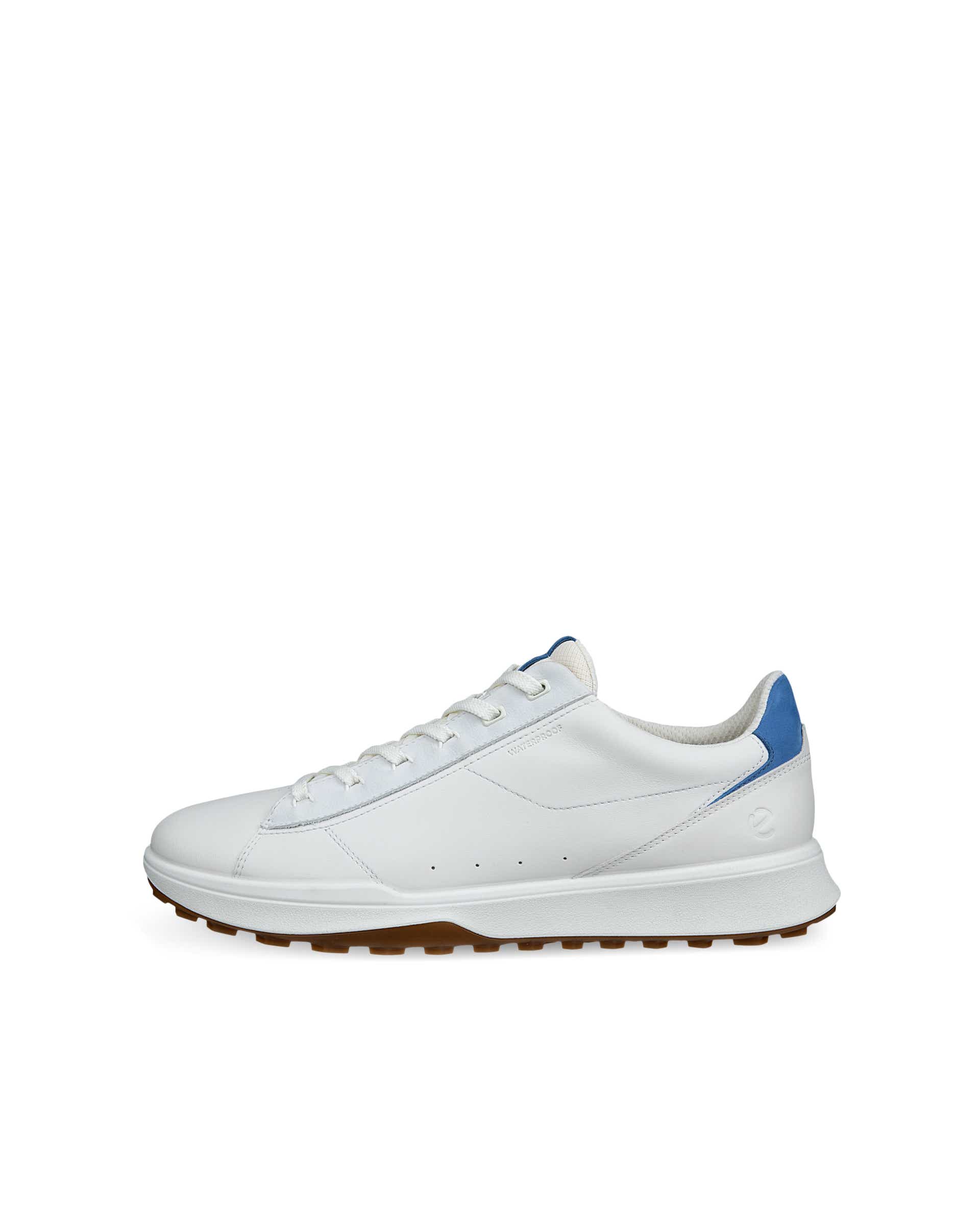Men's ECCO® Golf Street Vibe Leather Waterproof Golf Shoe - White - Outside