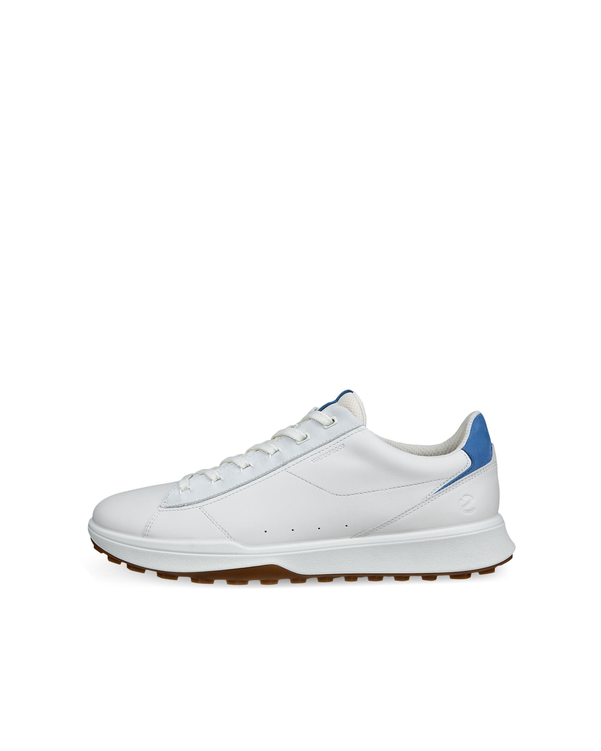 Men's ECCO® Golf Street Vibe Leather Waterproof Golf Shoe - White - Outside
