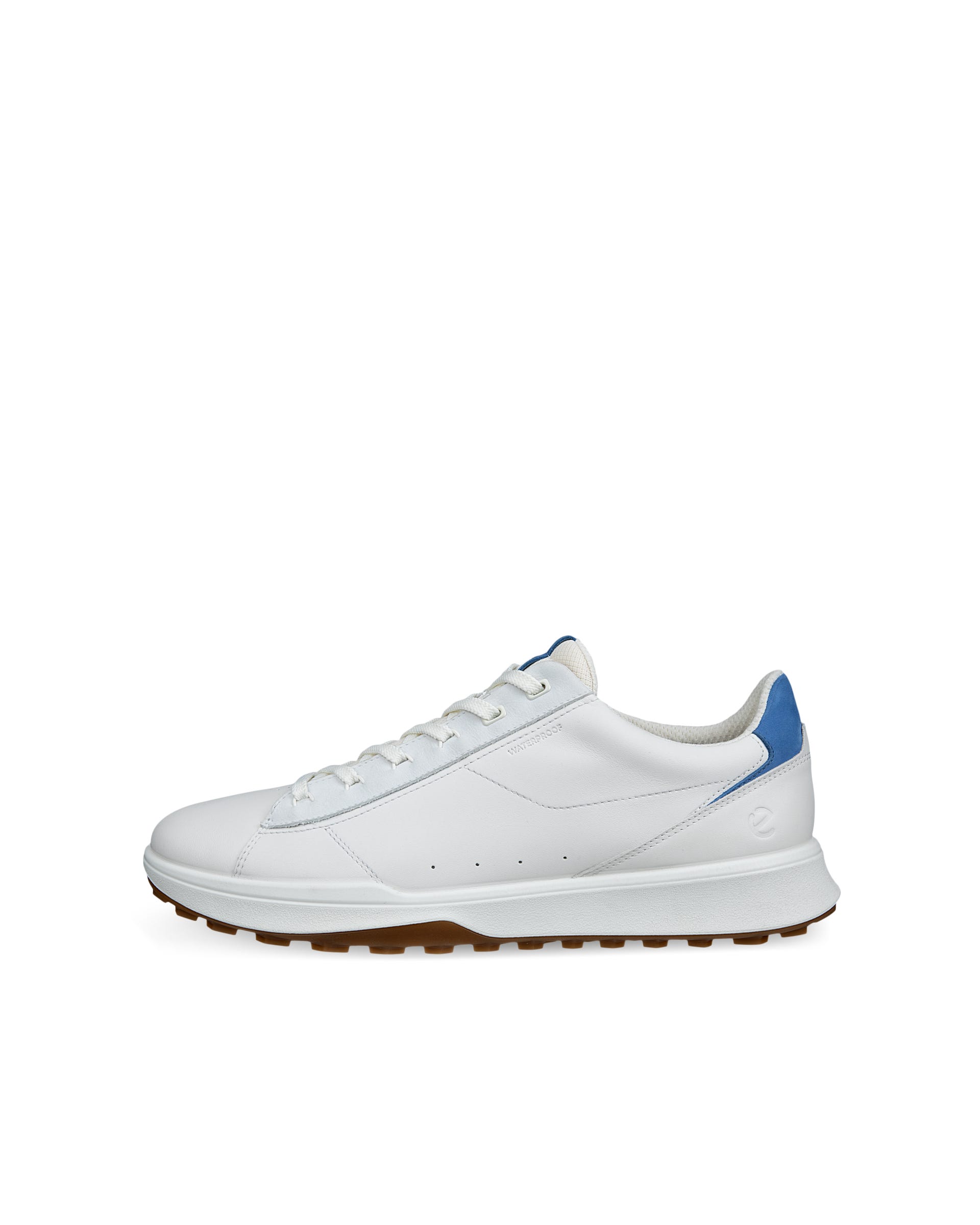 Men's ECCO® Golf Street Vibe Leather Waterproof Golf Shoe - White - Outside