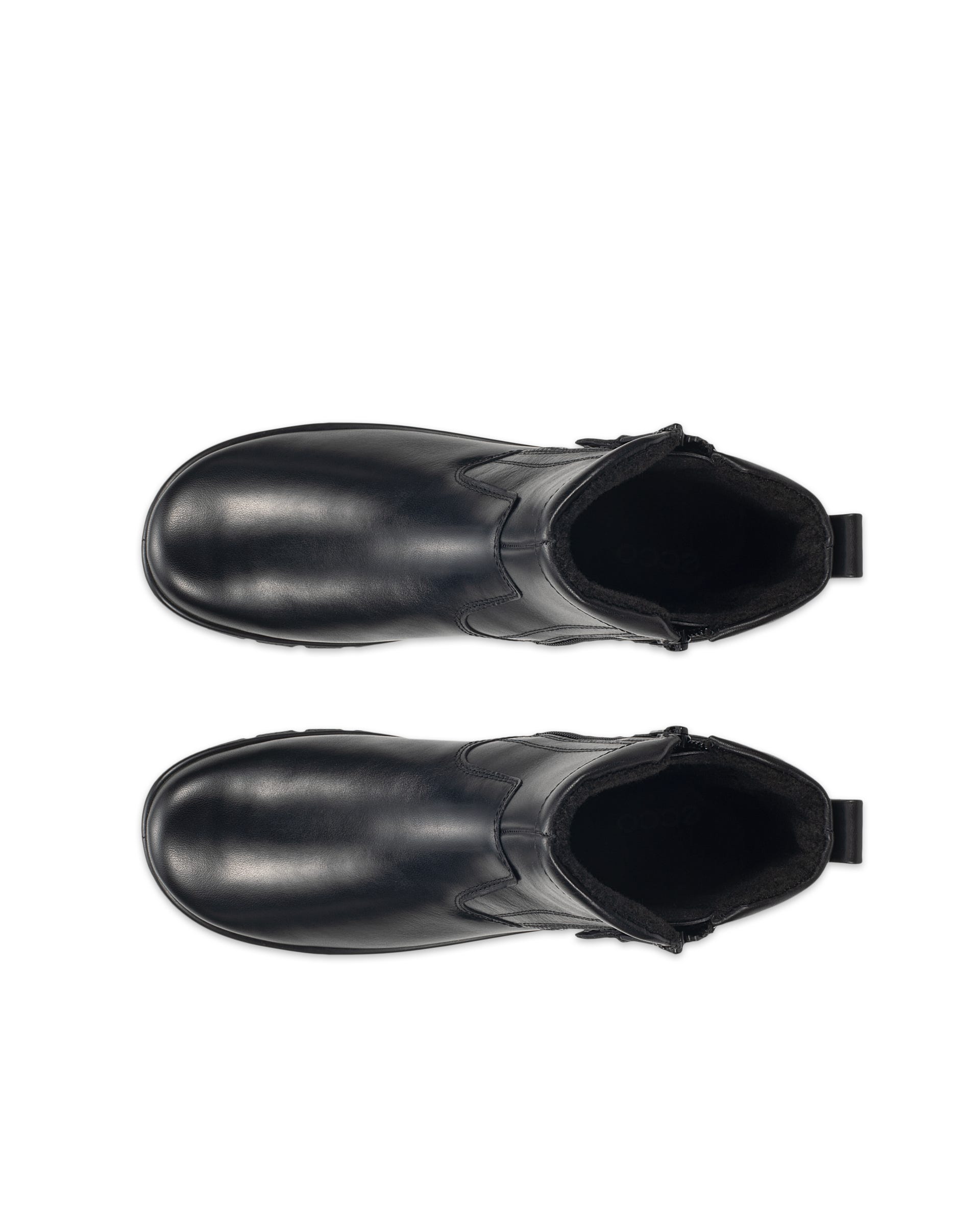 Women's ECCO® BABETT BOOT Leather Gore-Tex Zip Bootie - Black - Outside