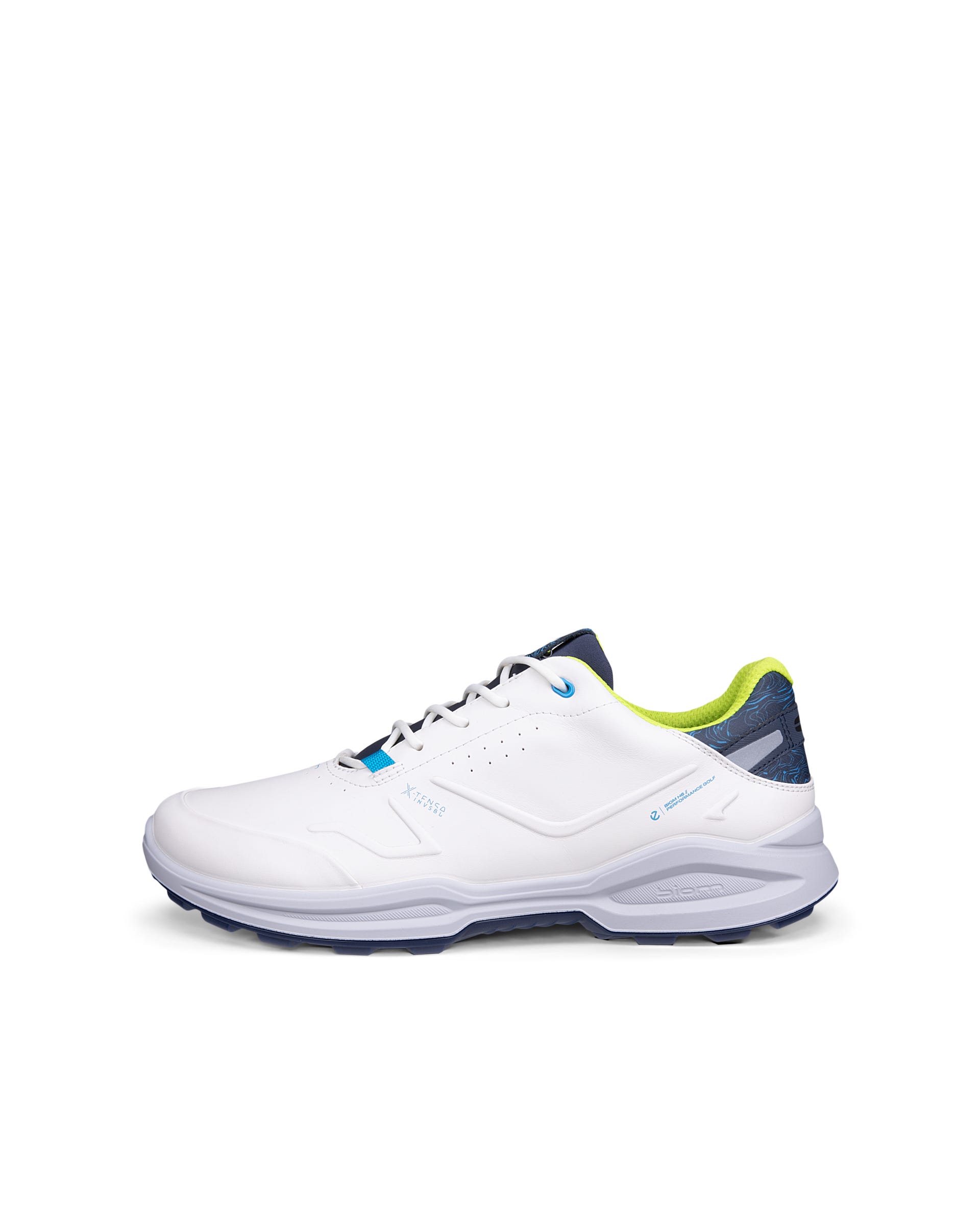 Men's ECCO® Golf Biom H6 Leather Waterproof Golf Shoe - White - Outside