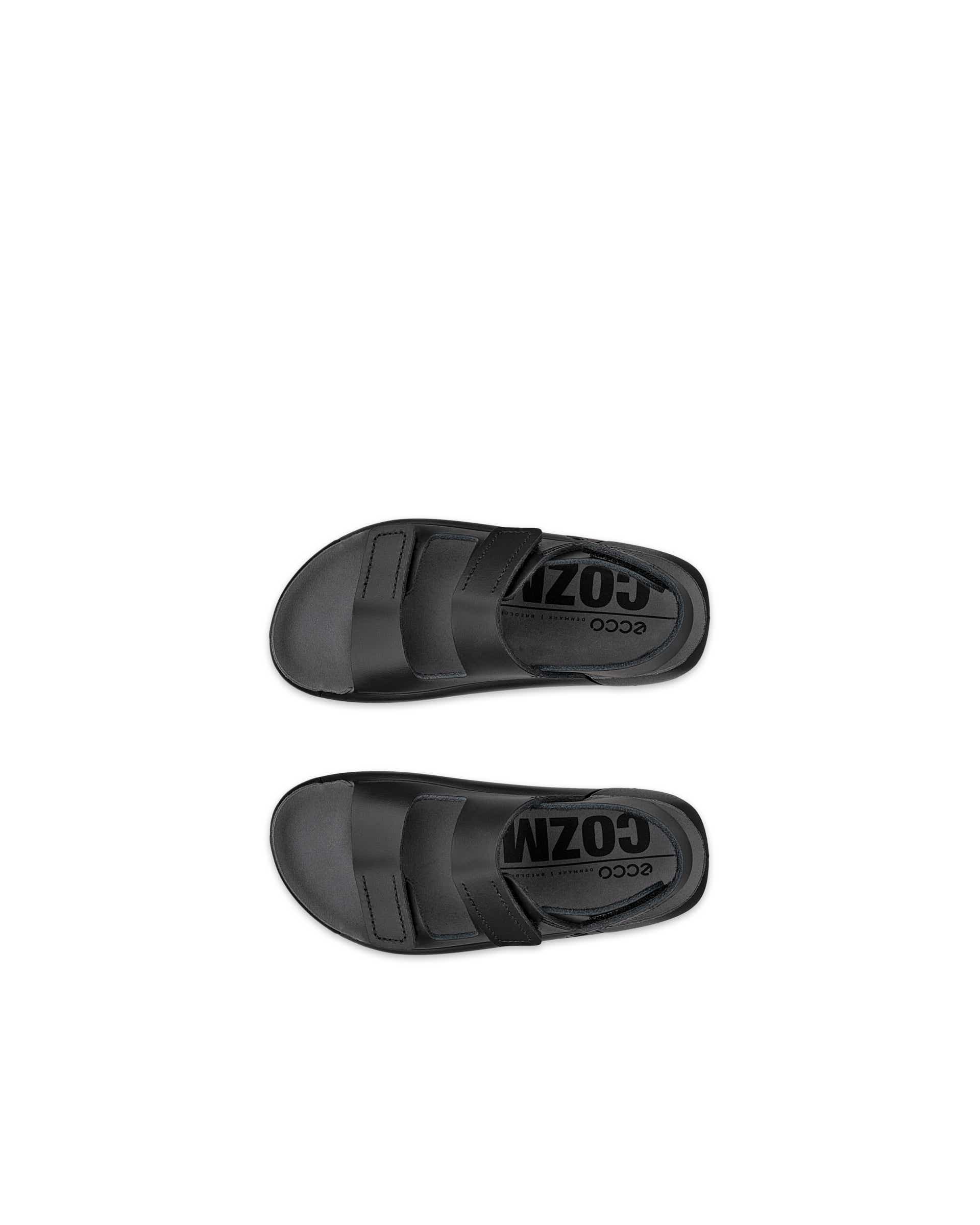 ECCO® Cozmo sandale en cuir deux brides pour enfant - Noir - Top left pair