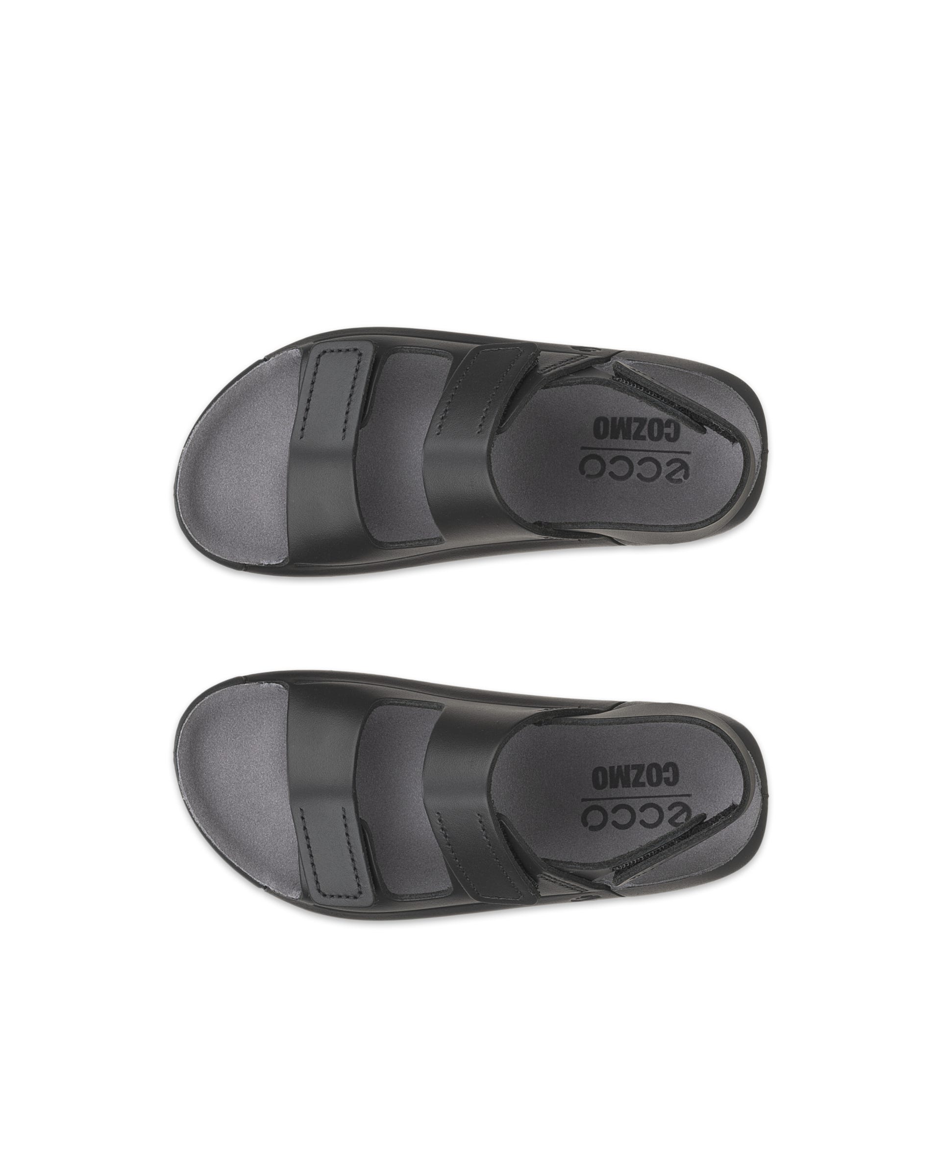 ECCO® Cozmo sandale en cuir deux brides pour enfant - Noir - Top left pair