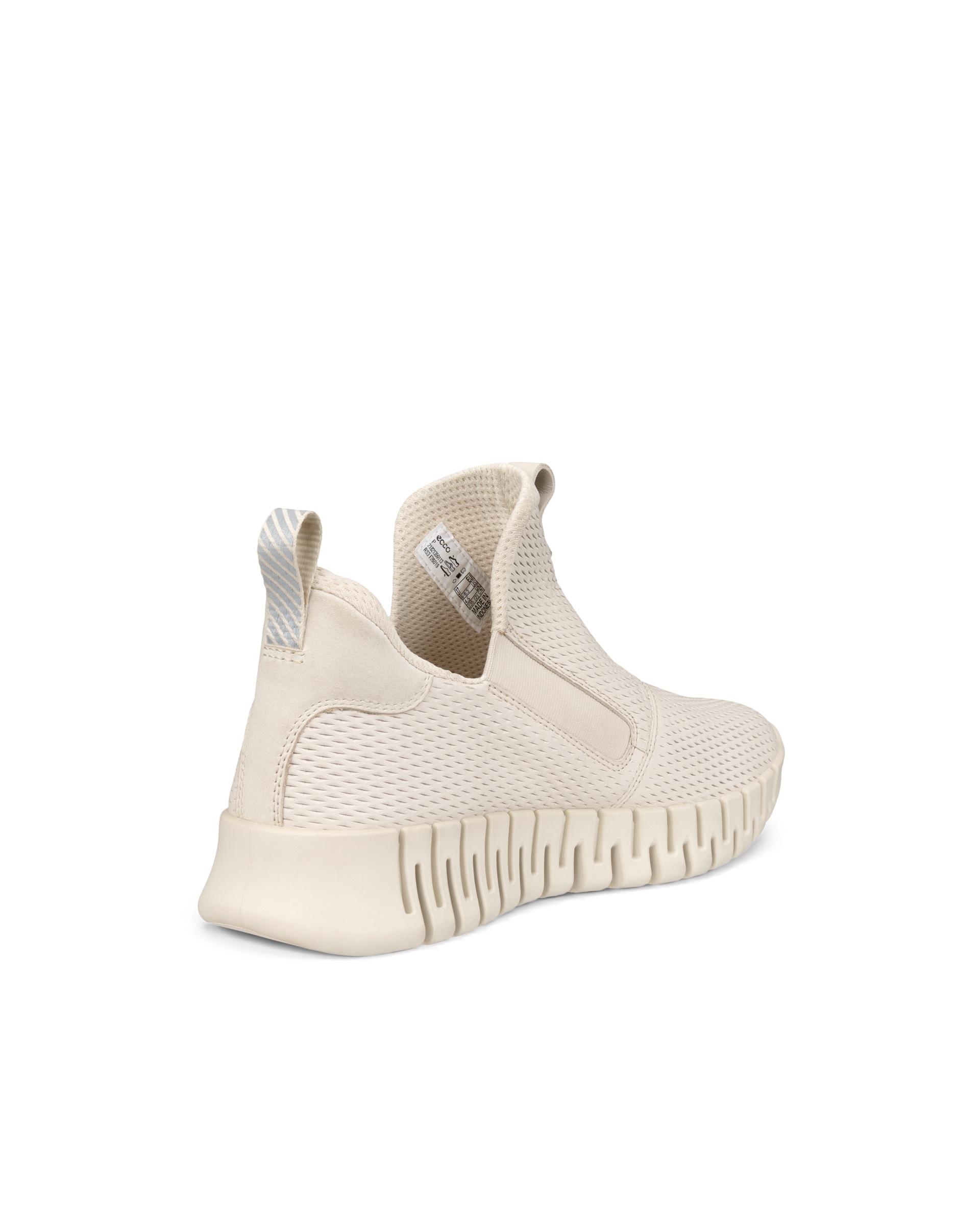 ECCO Women's Gruuv Flexible Sole Sneakers - Beige - Back