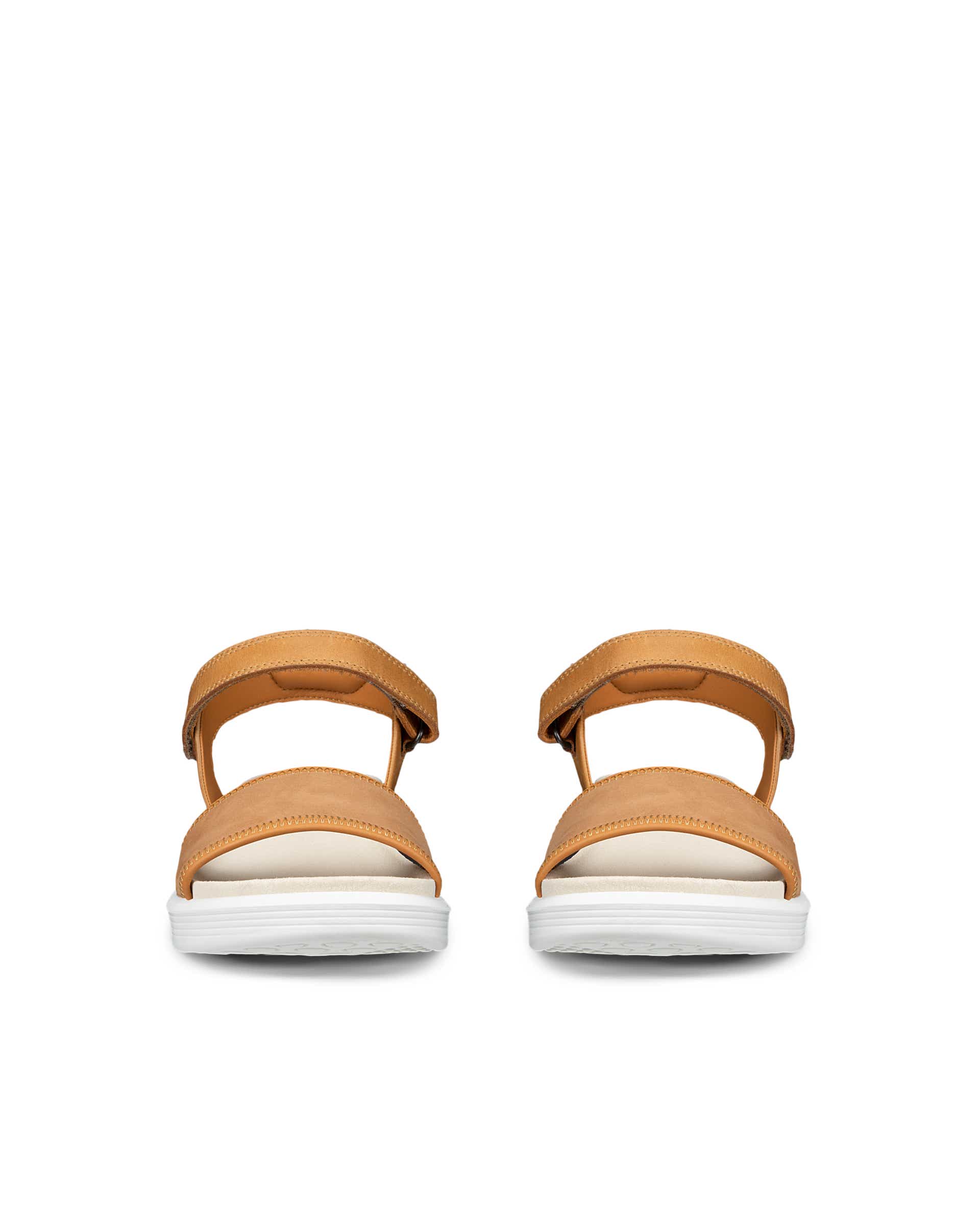 ECCO SOFT WOMEN'S 2-STRAP SANDAL - Brown - Front pair