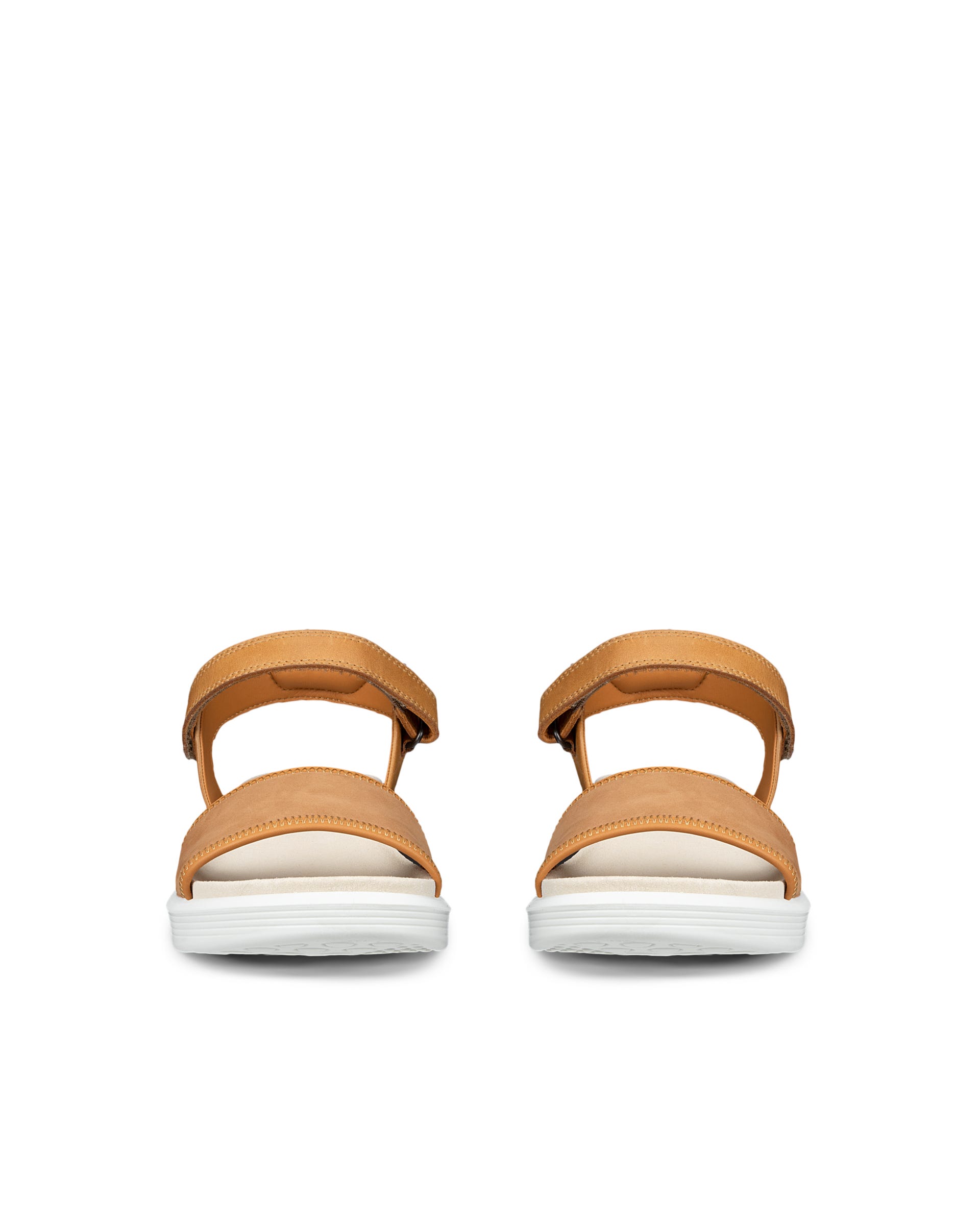 ECCO SOFT WOMEN'S 2-STRAP SANDAL - Brown - Front pair