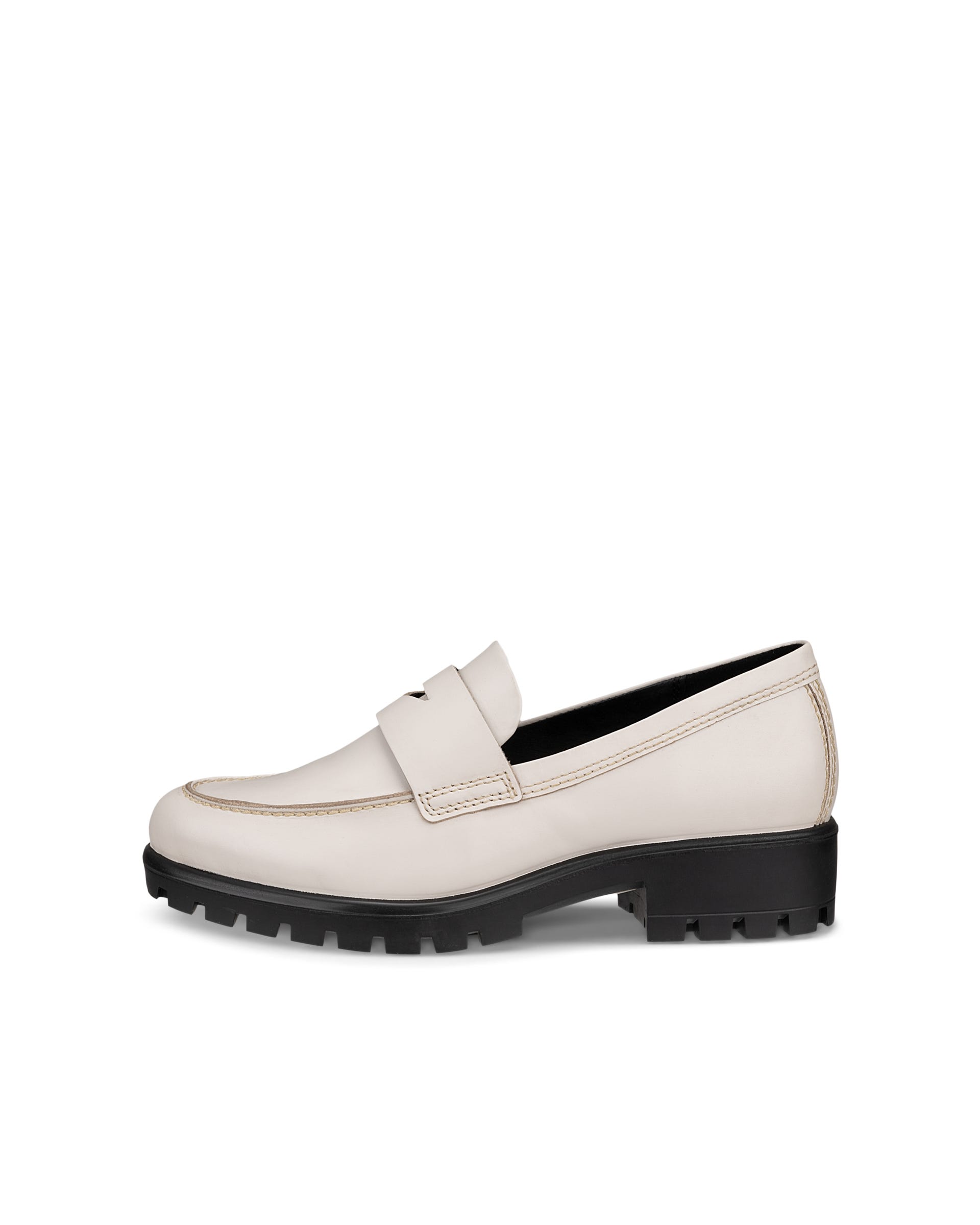 ECCO Modtray ウィメンズ レザーローファー - ベージュ - Outside