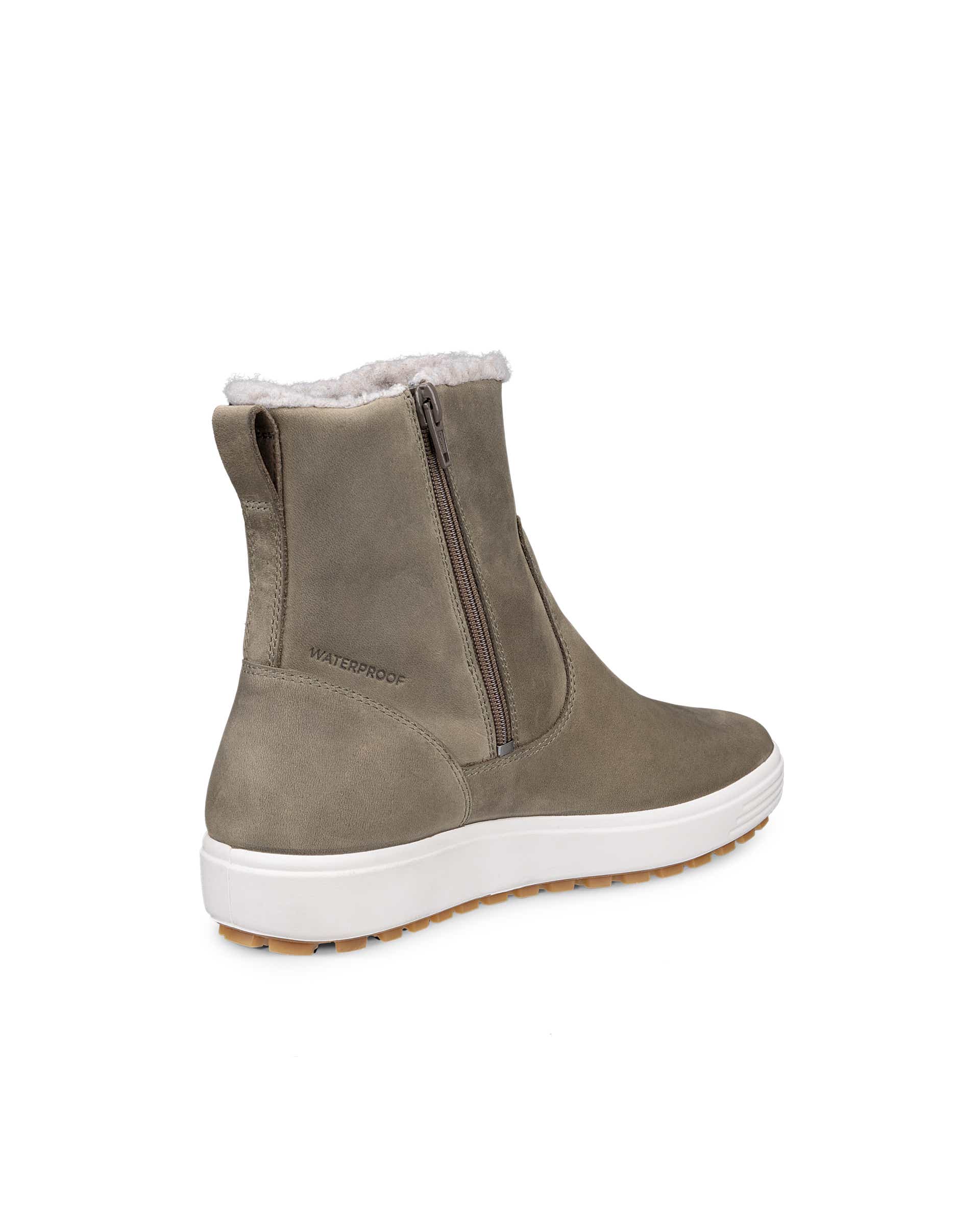 ECCO® SOFT 7 TRED mellemhøj vandtæt støvle i nubuck til damer - Grøn - Back