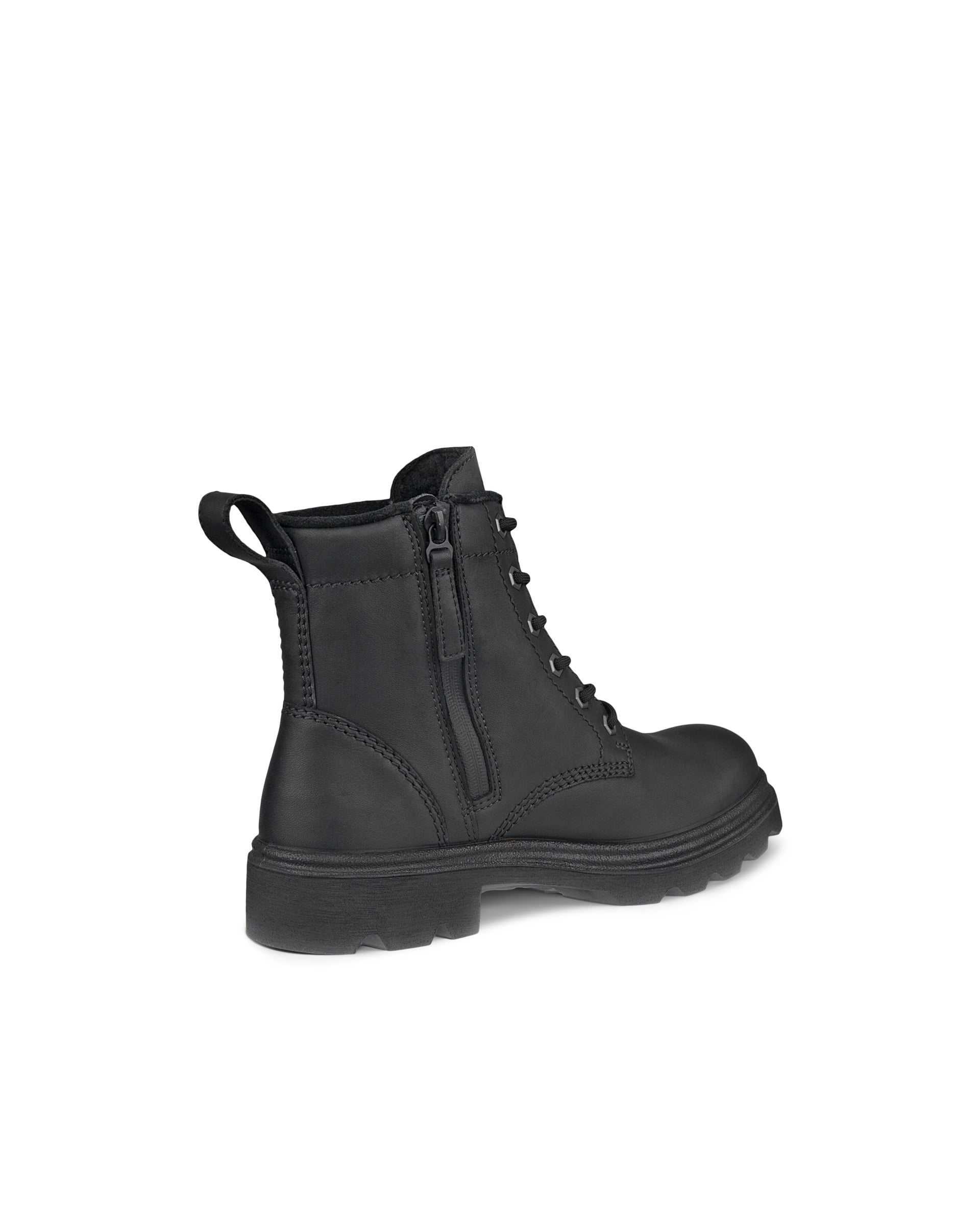 ECCO® Grainer Damen Schnürstiefel aus Leder - Schwarz - Back