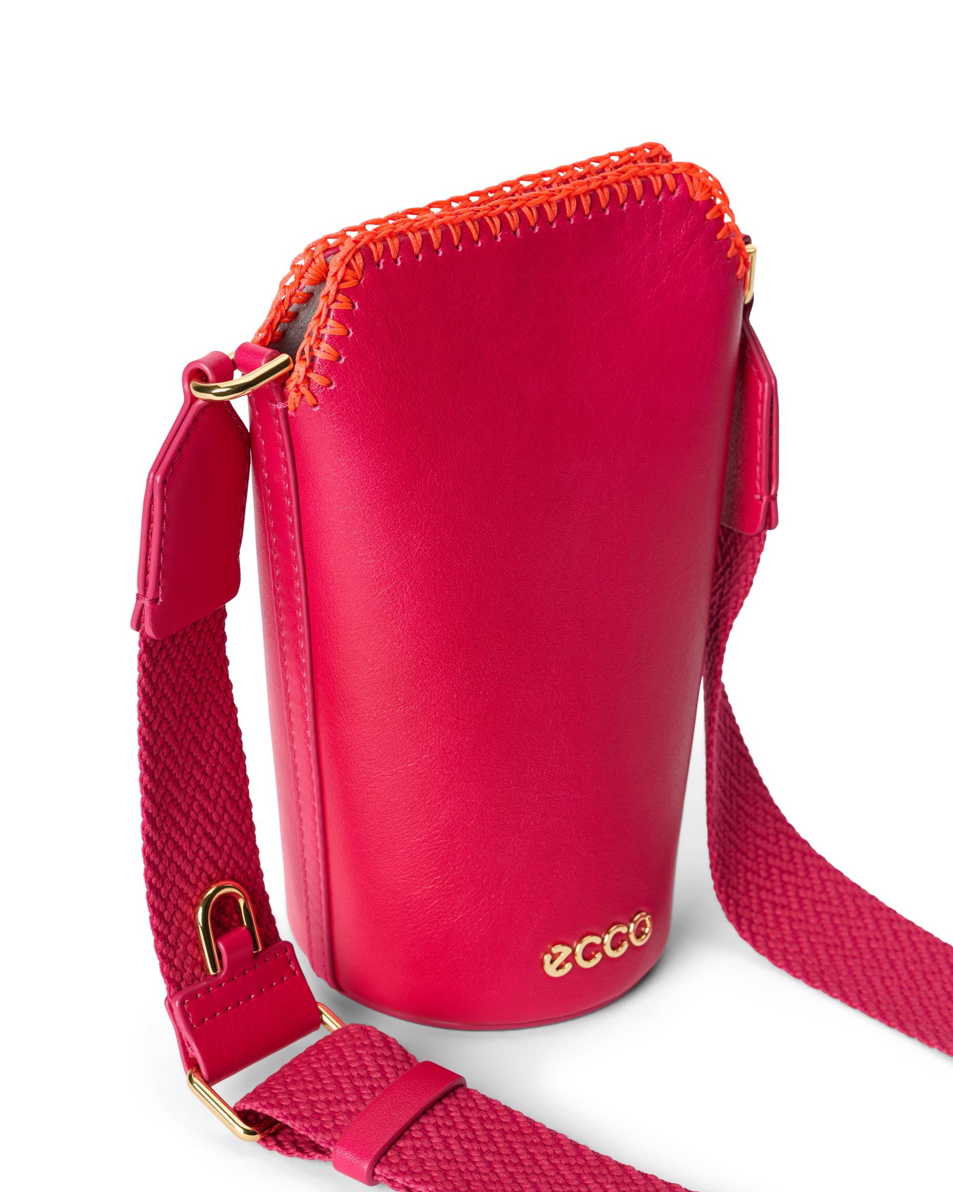 ECCO® Pot Love Potion Leather Crossbody Bag - Pink - Detail-1