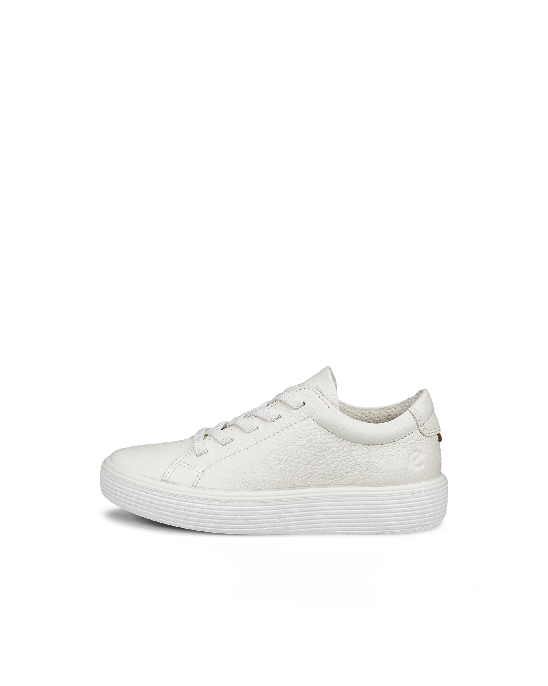 Kids' ECCO® Soft 60 Leather Sneaker - White - Outside