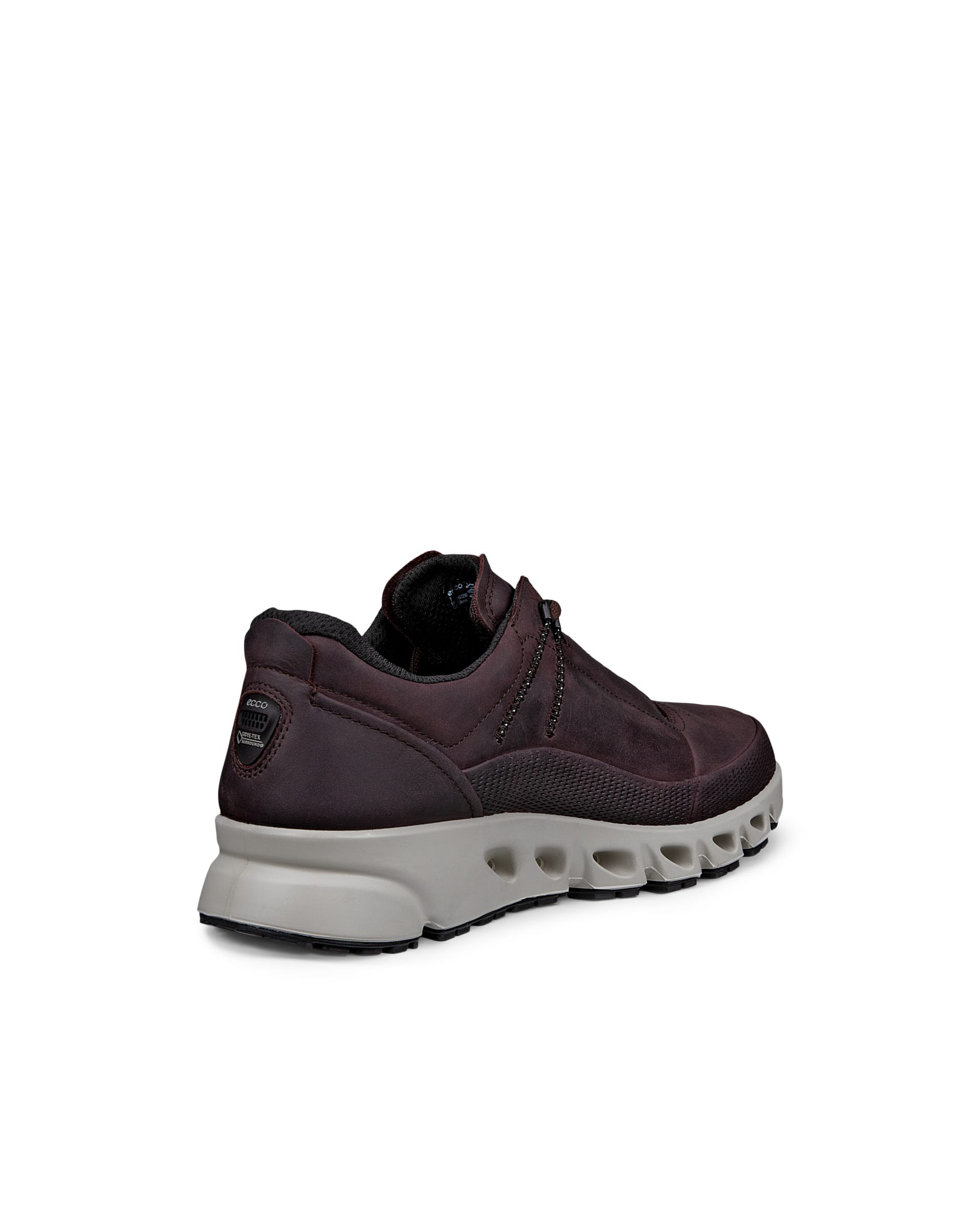ECCO Multi Vent Low メンズ レザーGore-Texアウトドアスニーカー - ブラウン - Back