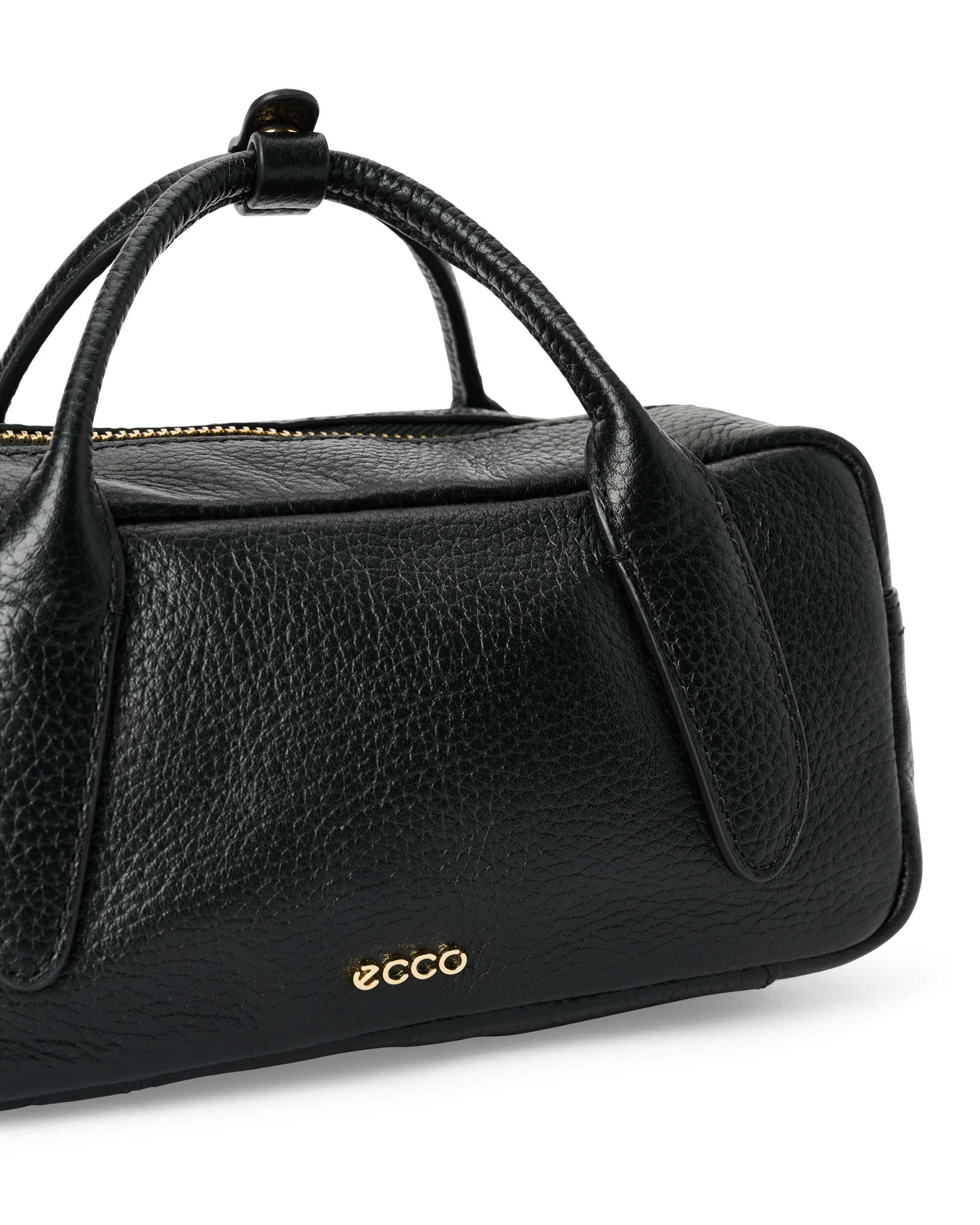 Skórzana torebka przez ramię ECCO® Bowling Bag - Czarny - Detail-1