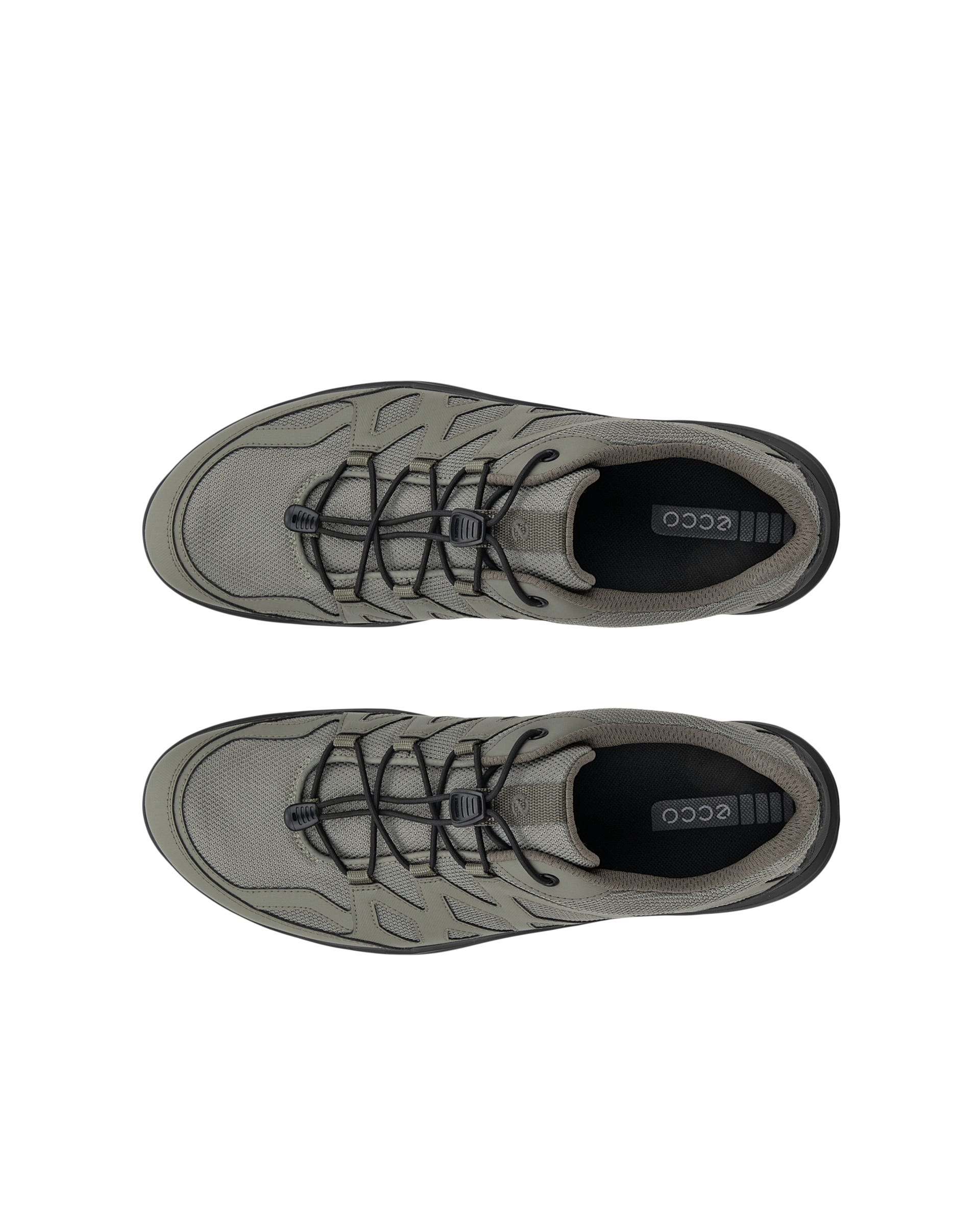 ECCO® TERRACRUISE LT Snörsko i textil herr - Grön - Top left pair