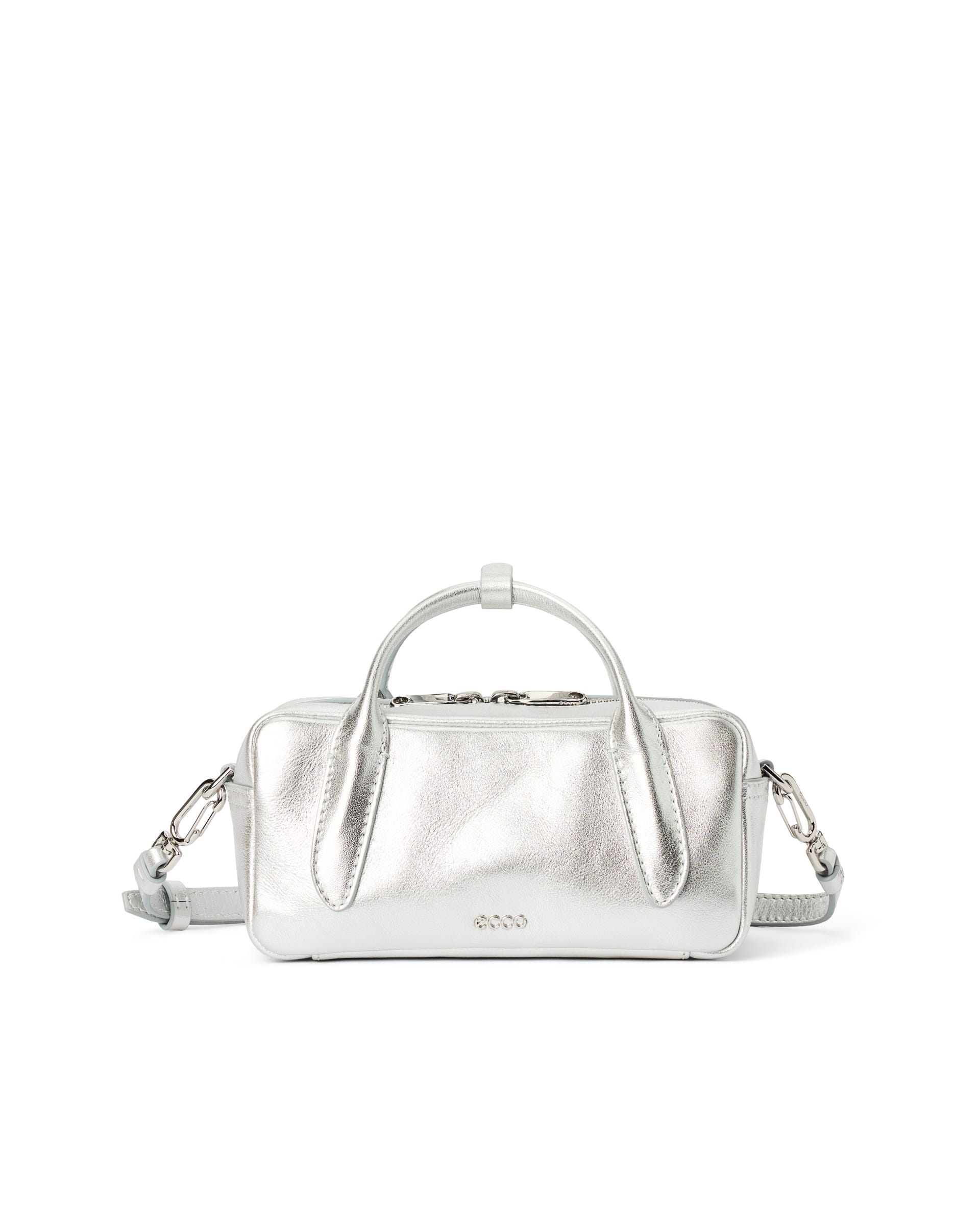 ECCO® BOWLING BAG S ženske kožna bowling torba - Srebrna - Main