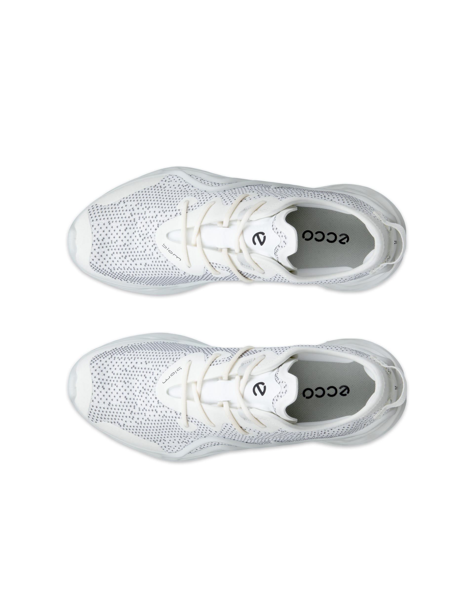 Women's ECCO® BIOM Infinite Textile Sneaker - White - Top left pair